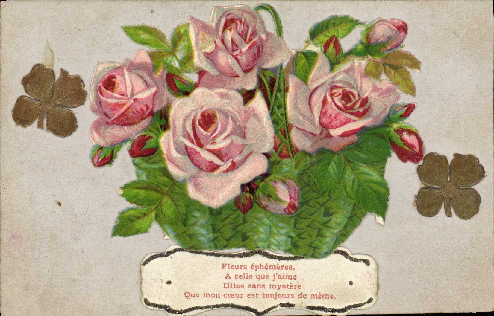 CPA Fantaisie Fleurs