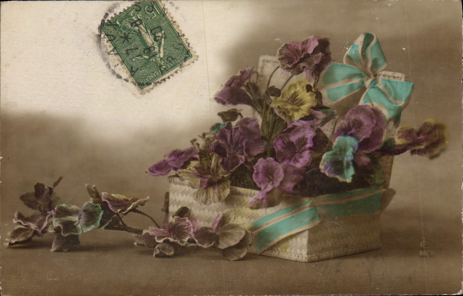 CPA Fantaisie Fleurs