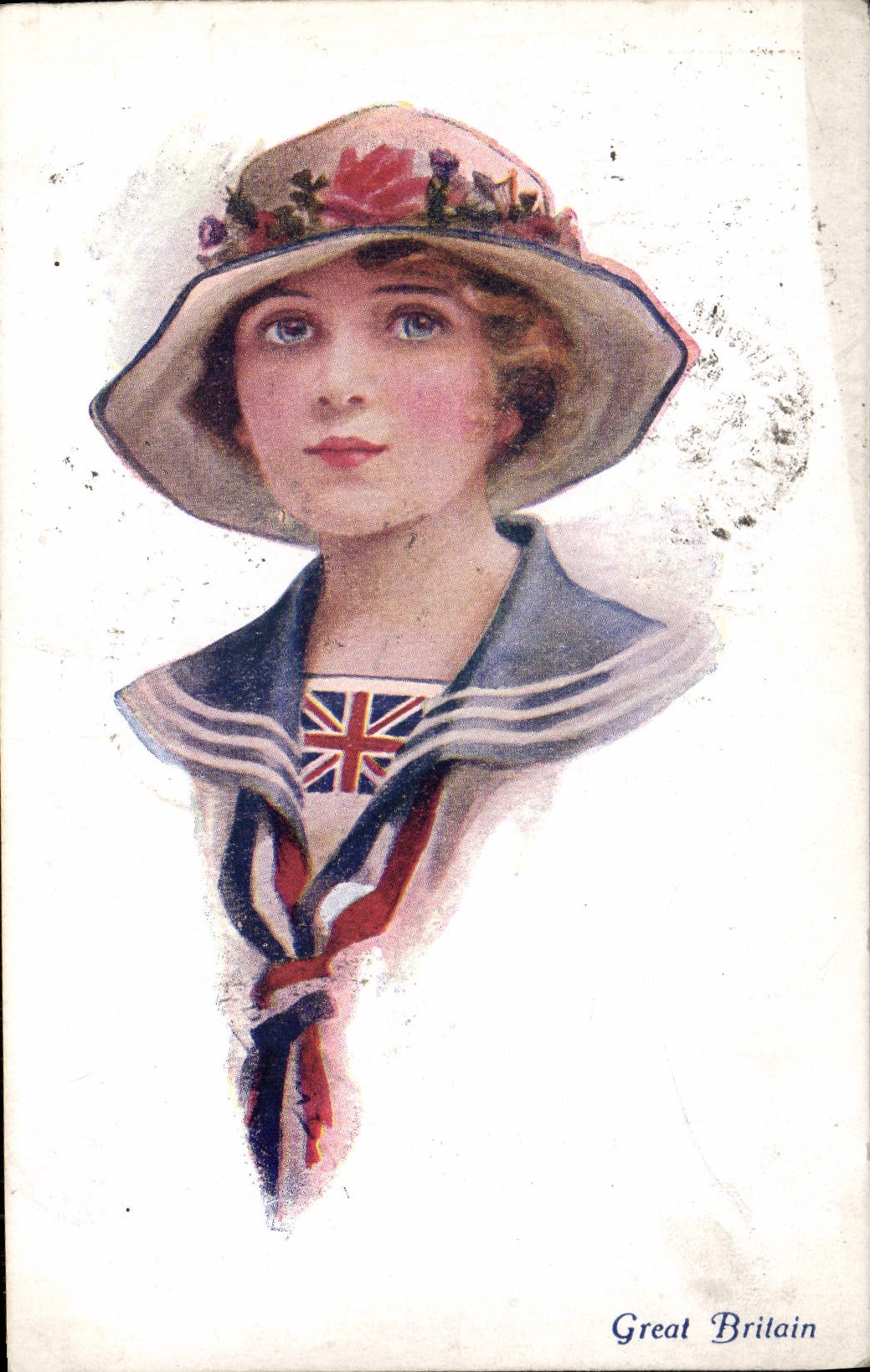 VINTAGE POSTCARD Fantasy United Kingdom Woman