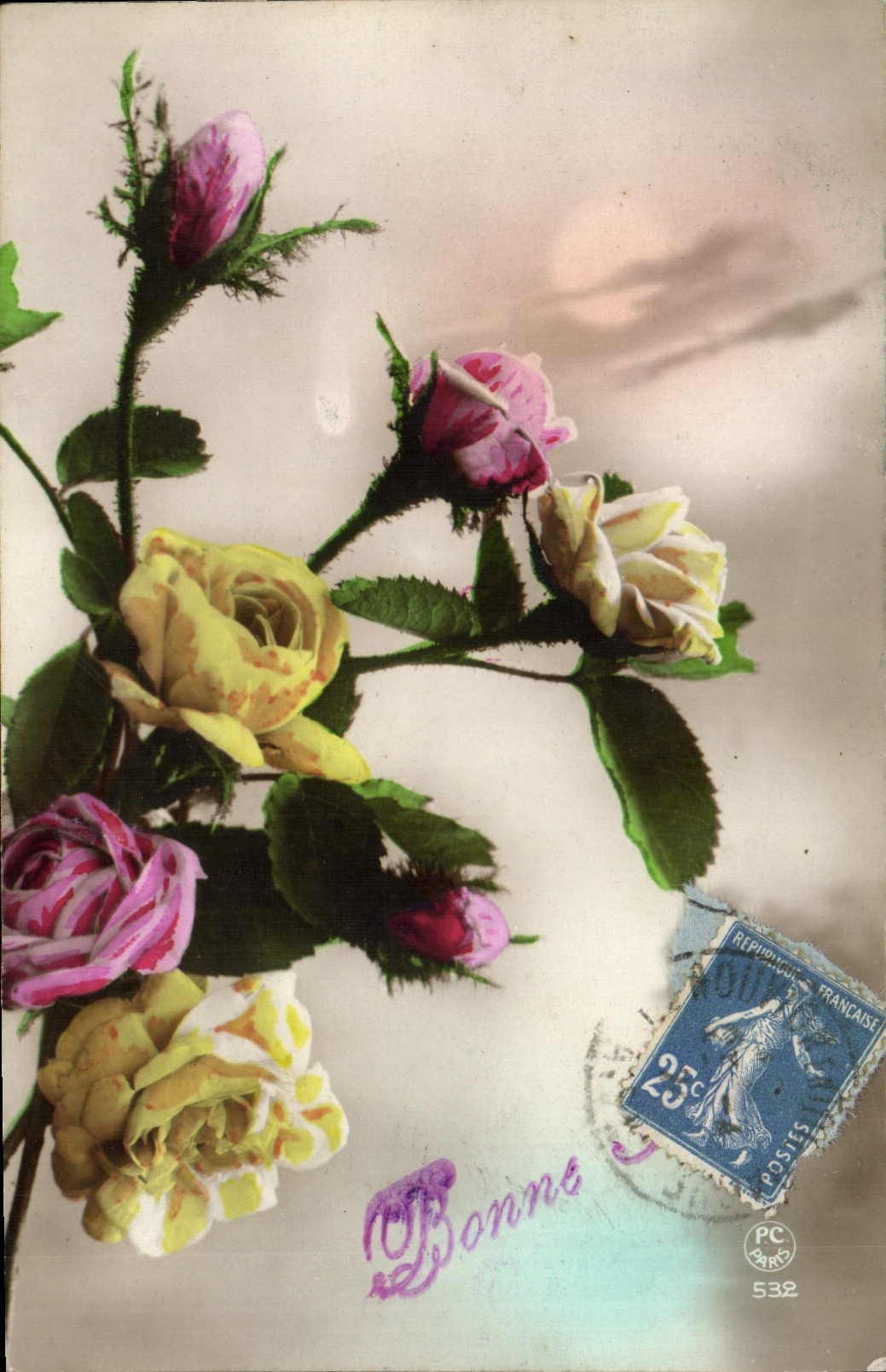 CPA Fantaisie Fleurs