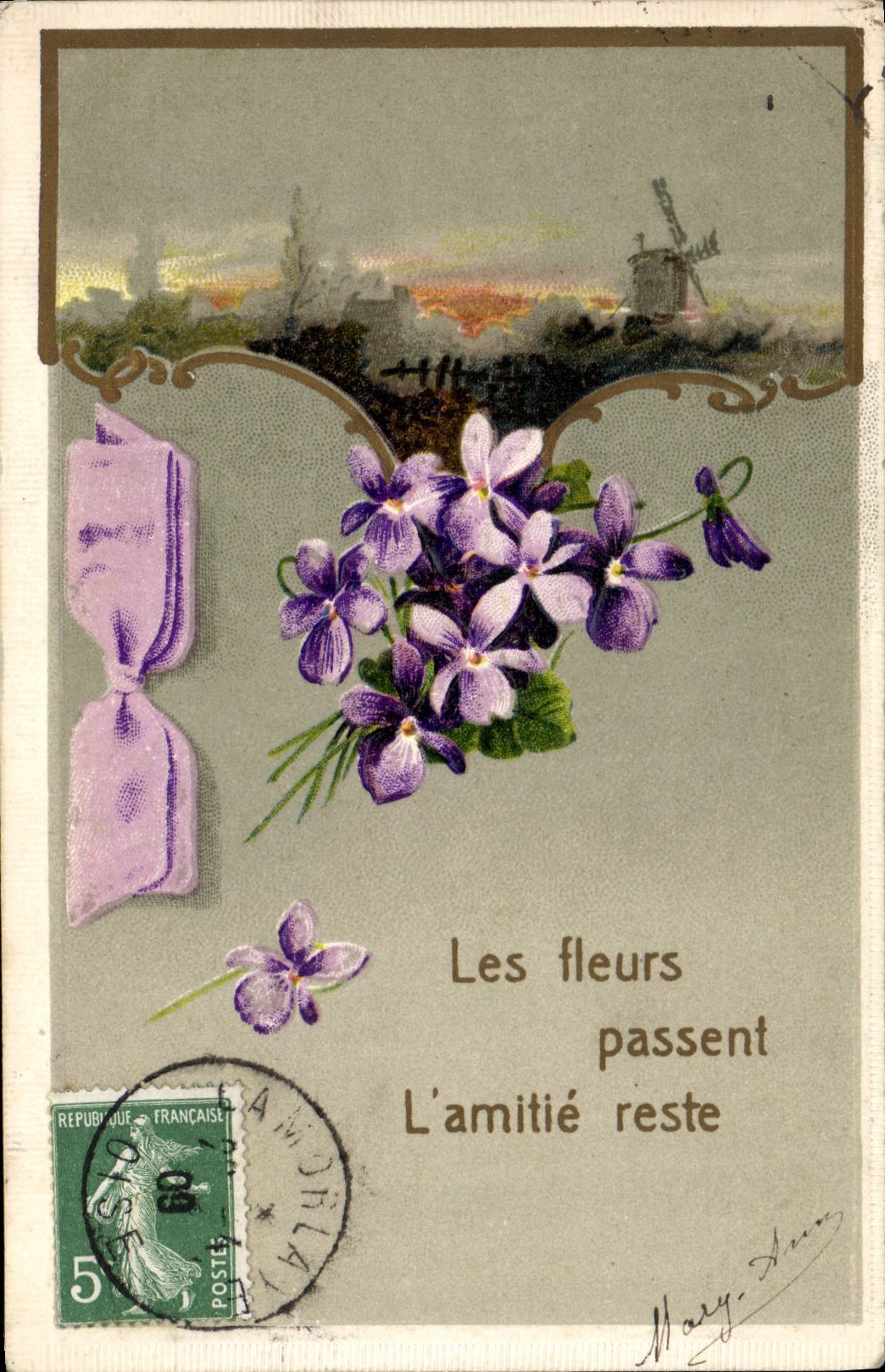 CPA Fantaisie Fleurs