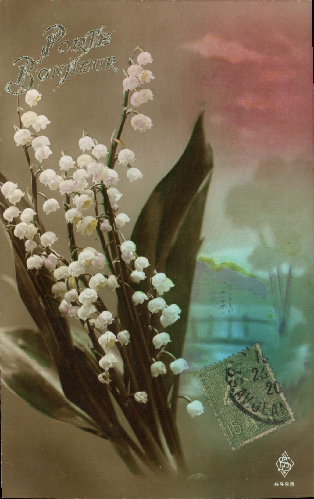 CPA Fantaisie Fleurs Muguet