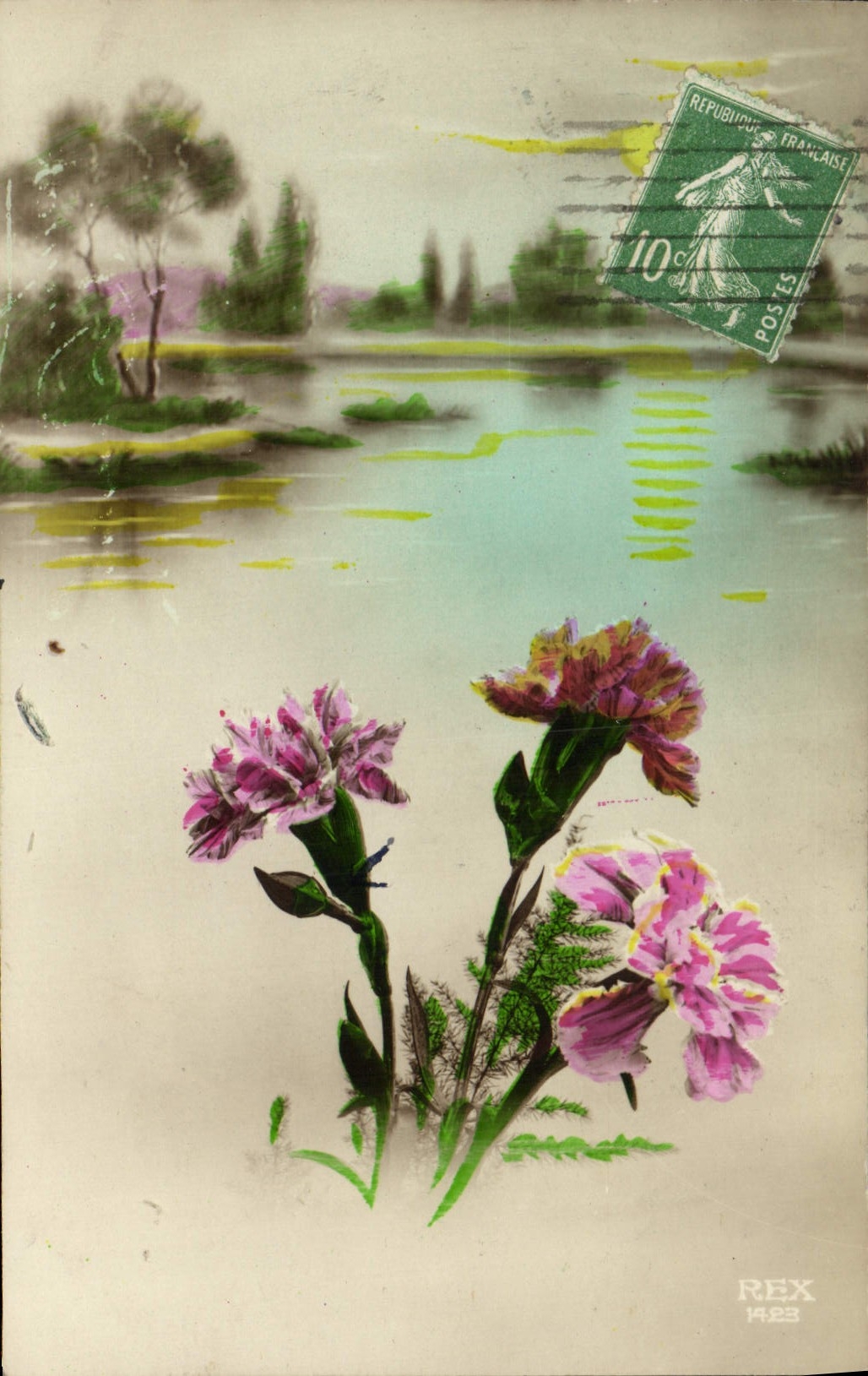 CPA Fantaisie Fleurs