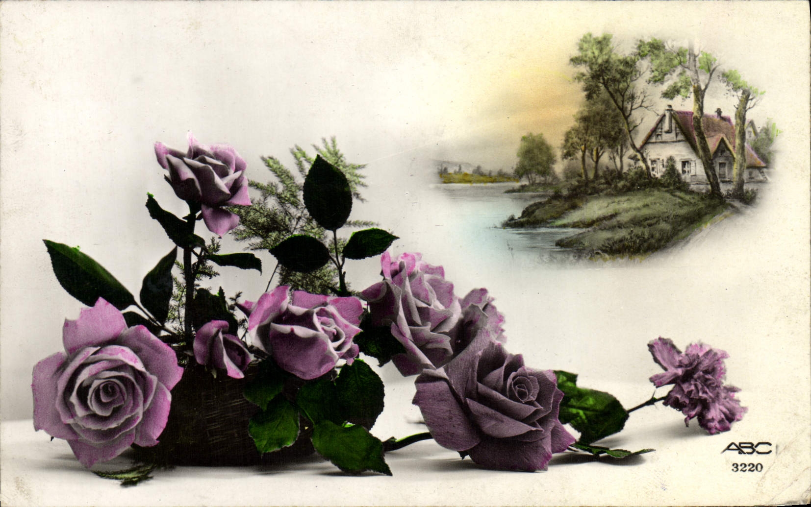 CPA Fantaisie Fleurs