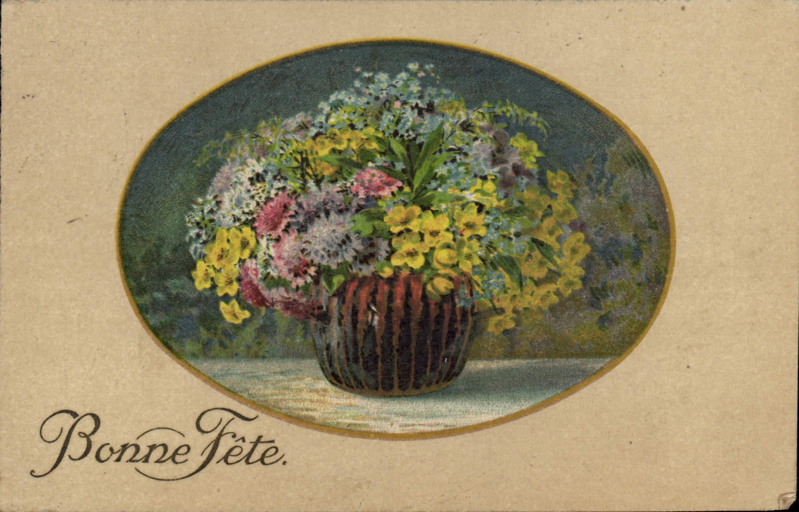 CPA Fantaisie Fleurs