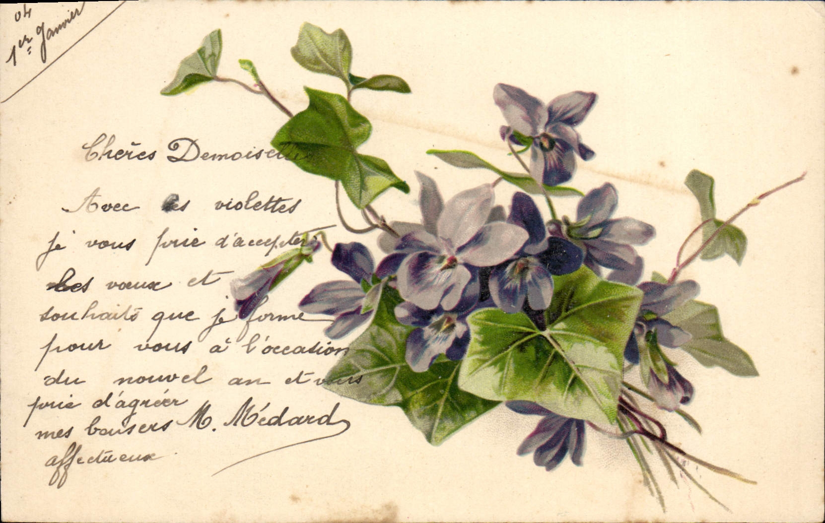 CPA Fantaisie Fleurs