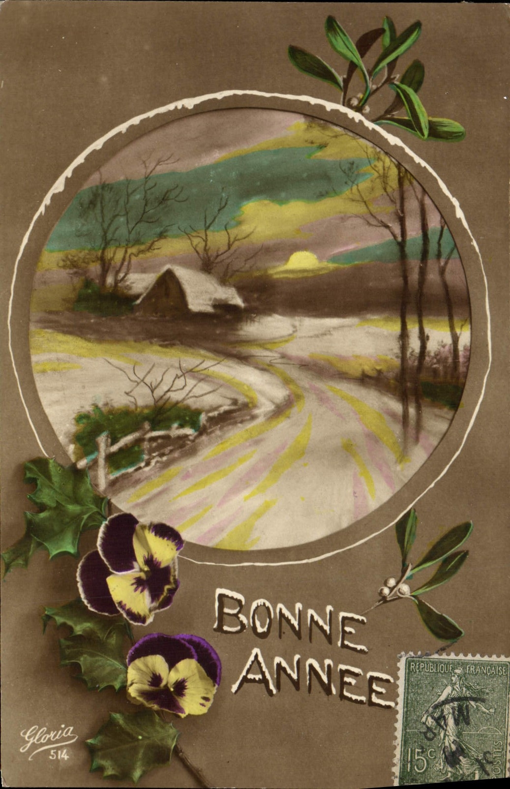 CPA Fantaisie Bonne annee