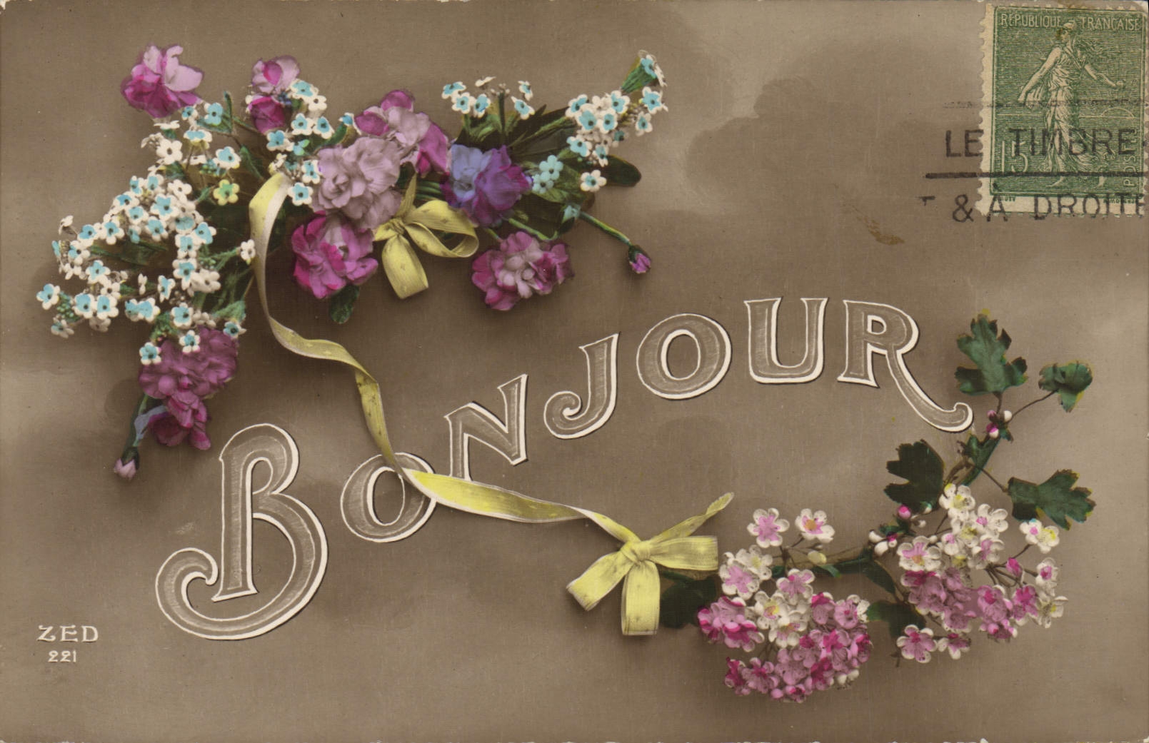 CPA Fantaisie Fleurs