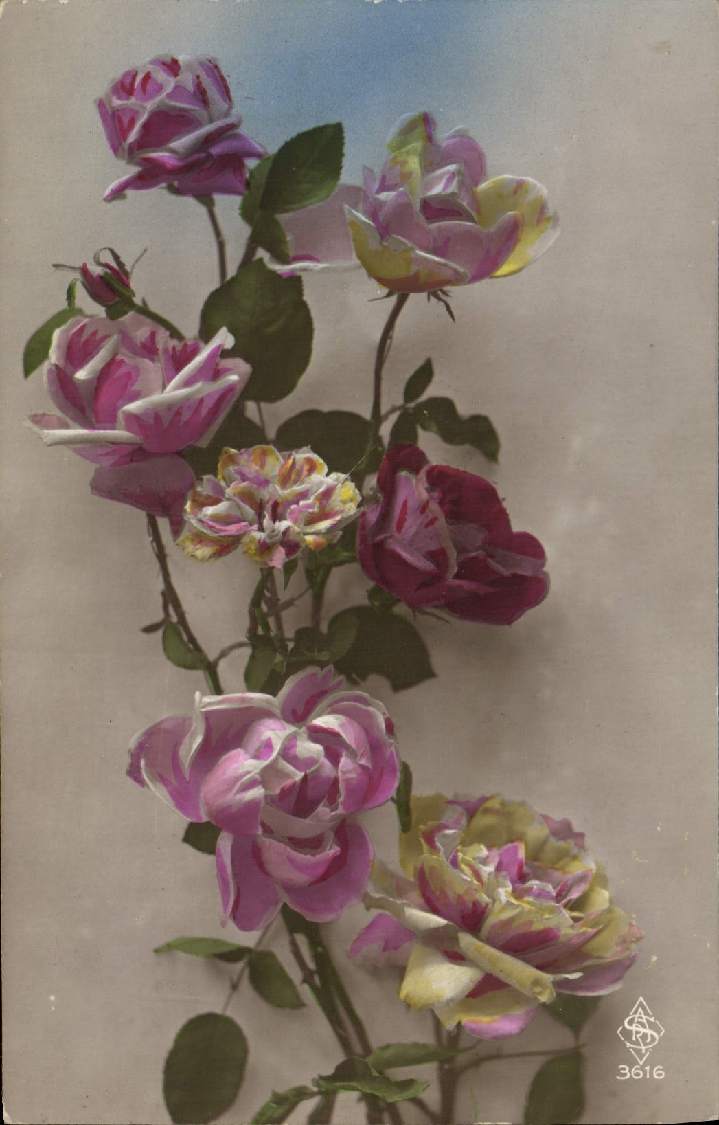 CPA Fantaisie Fleurs