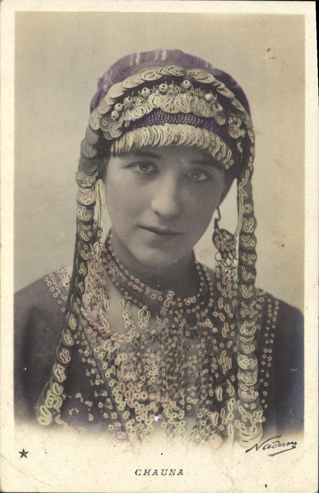 VINTAGE POSTCARD Fantasy Chauna Woman