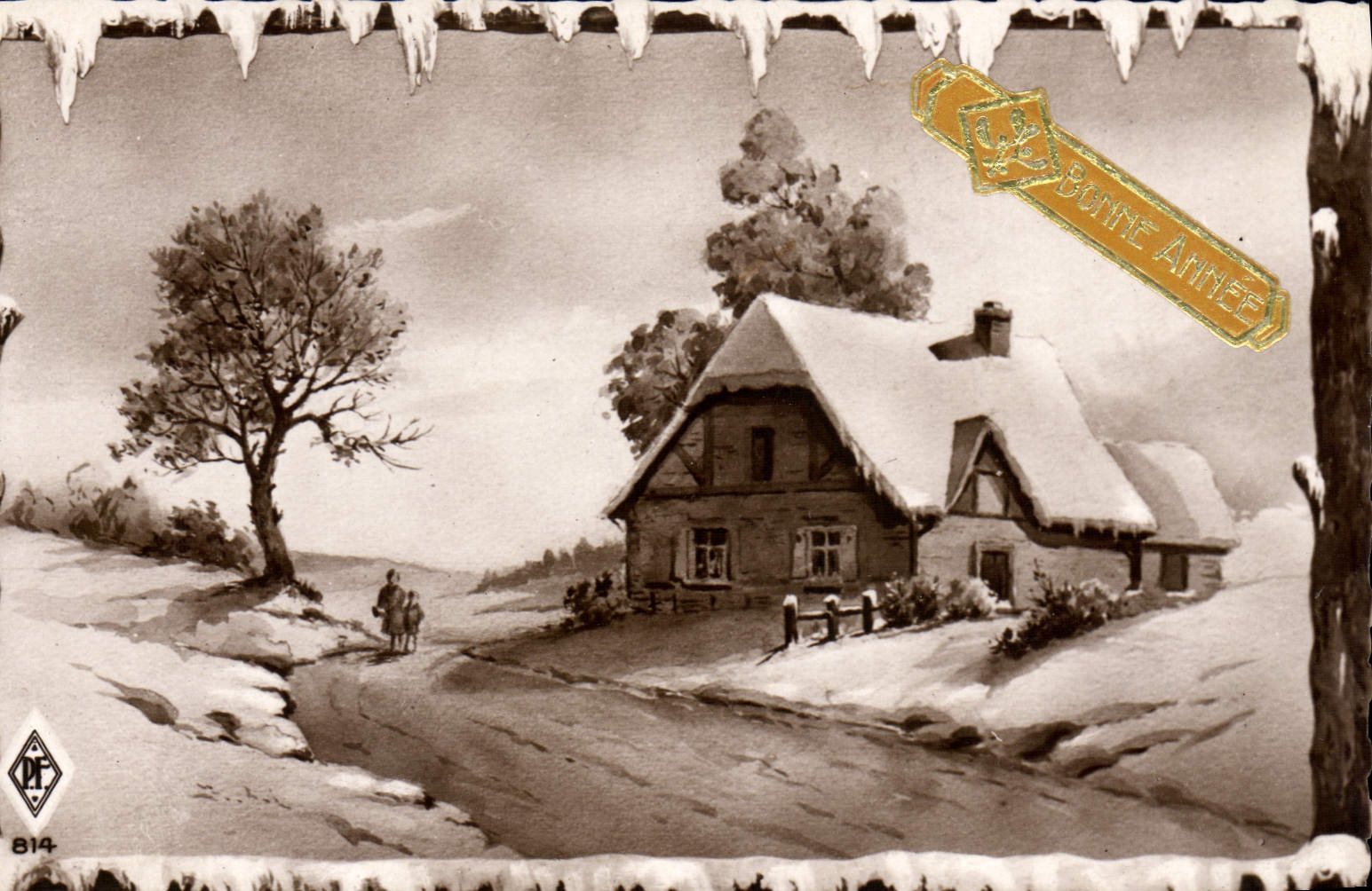 CPA Fantaisie Bonne annee