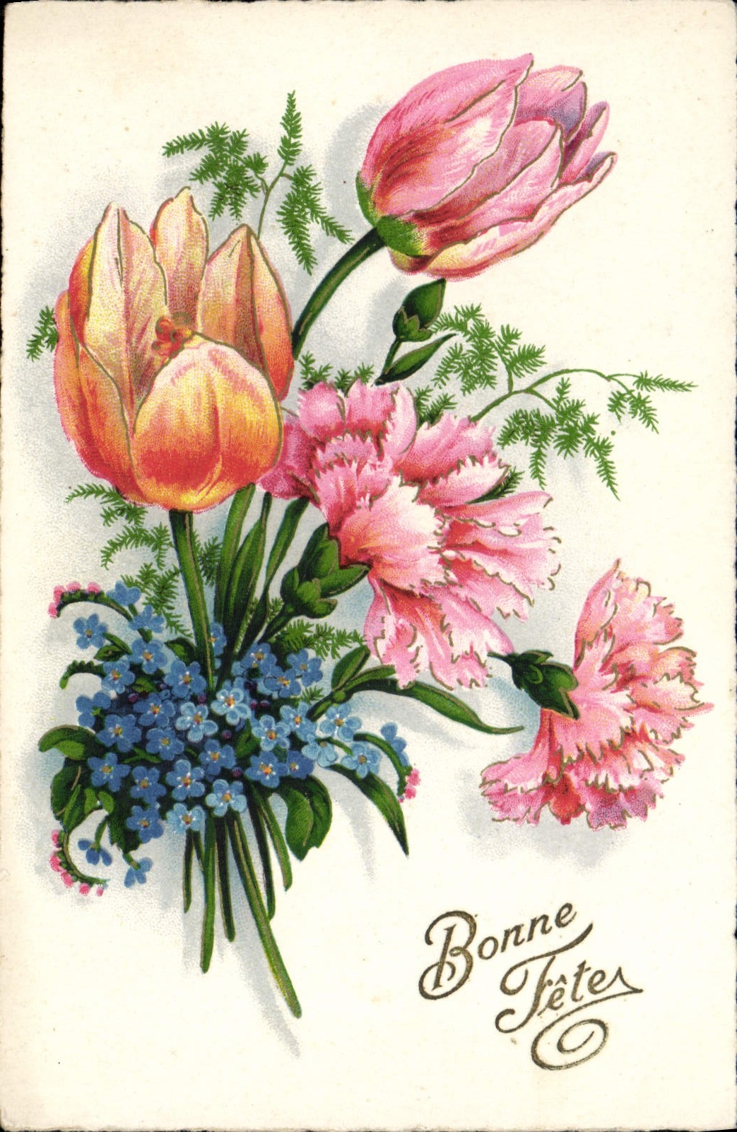 CPA Fantaisie Fleurs