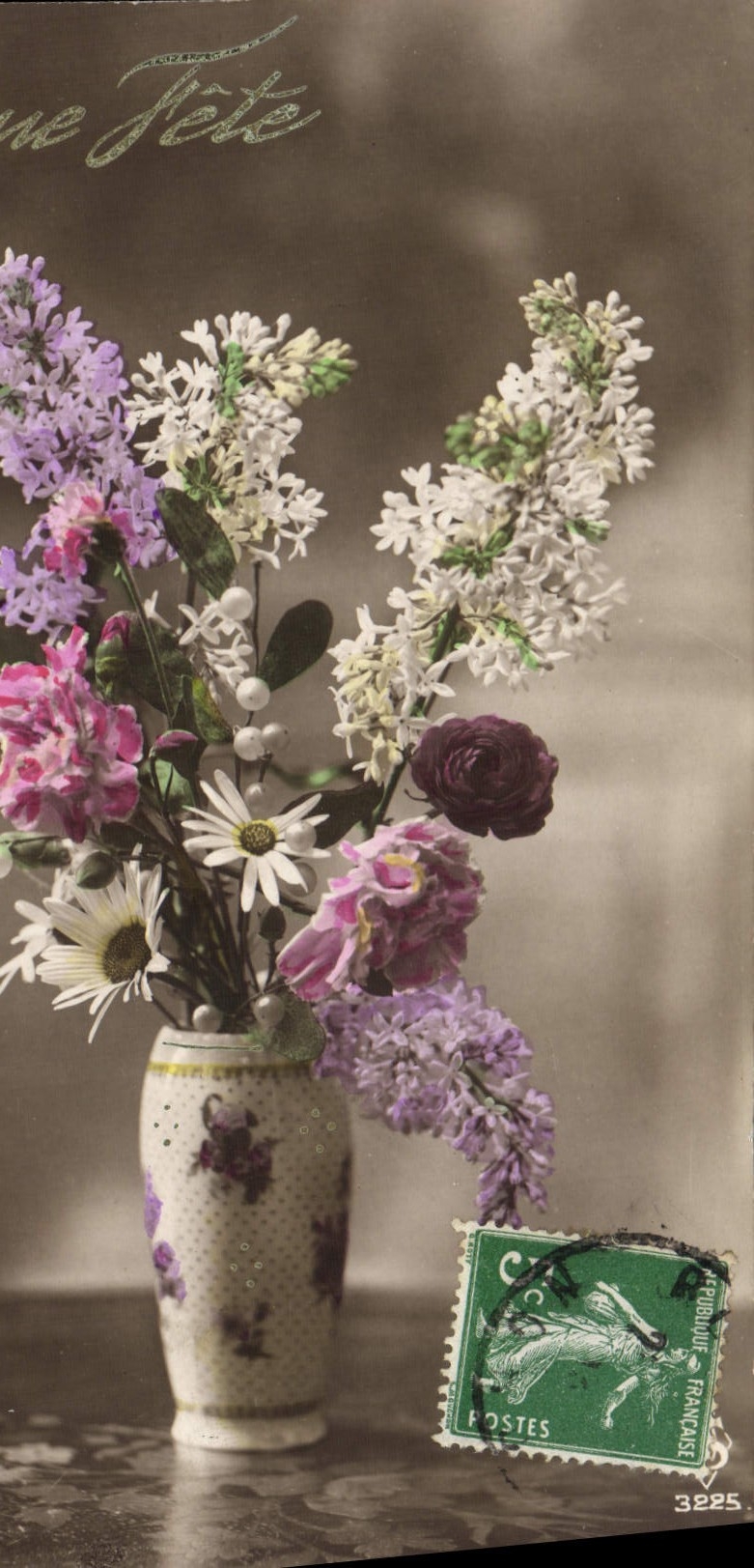 CPA Fantaisie Fleurs