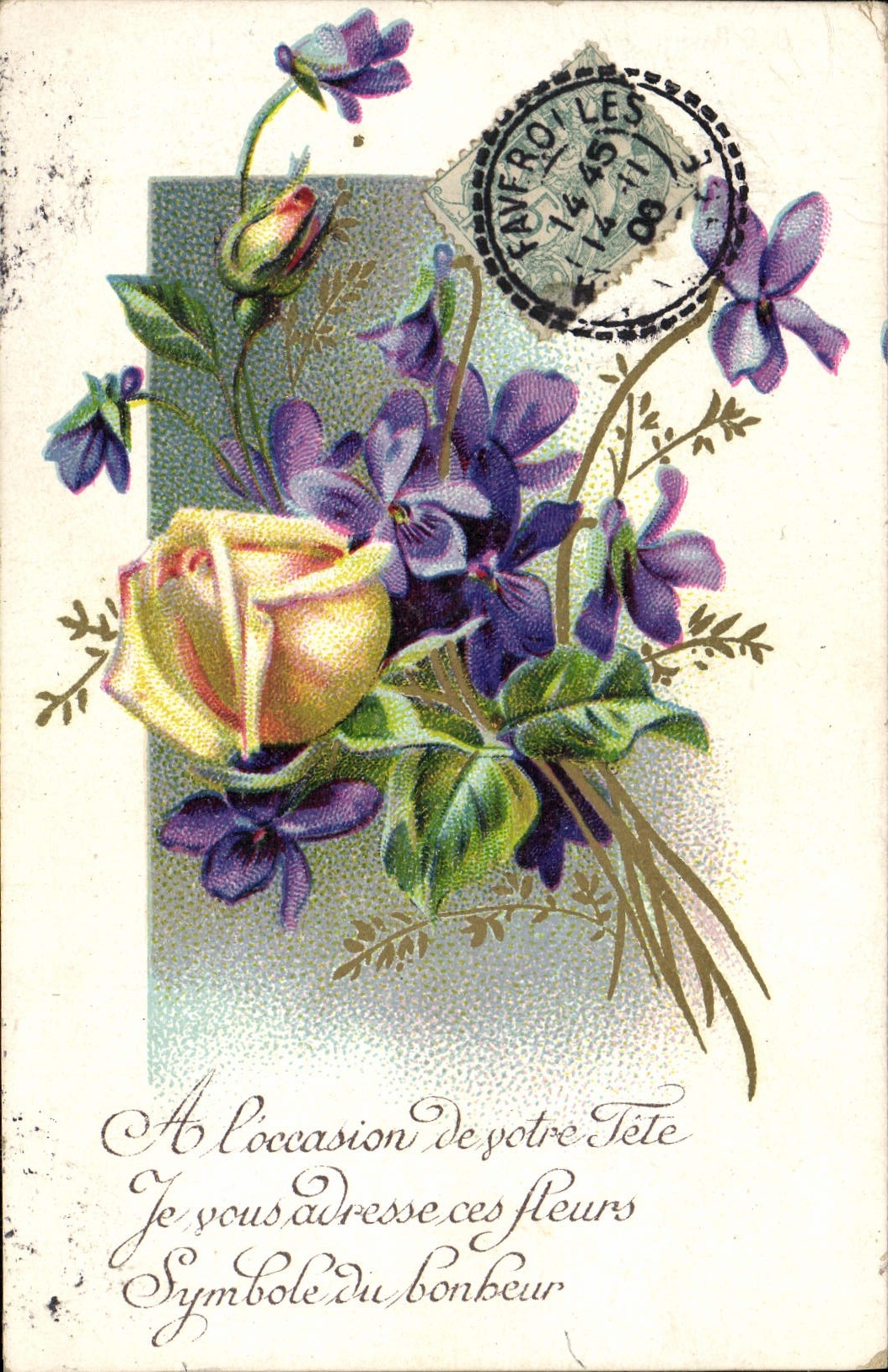 CPA Fantaisie Fleurs