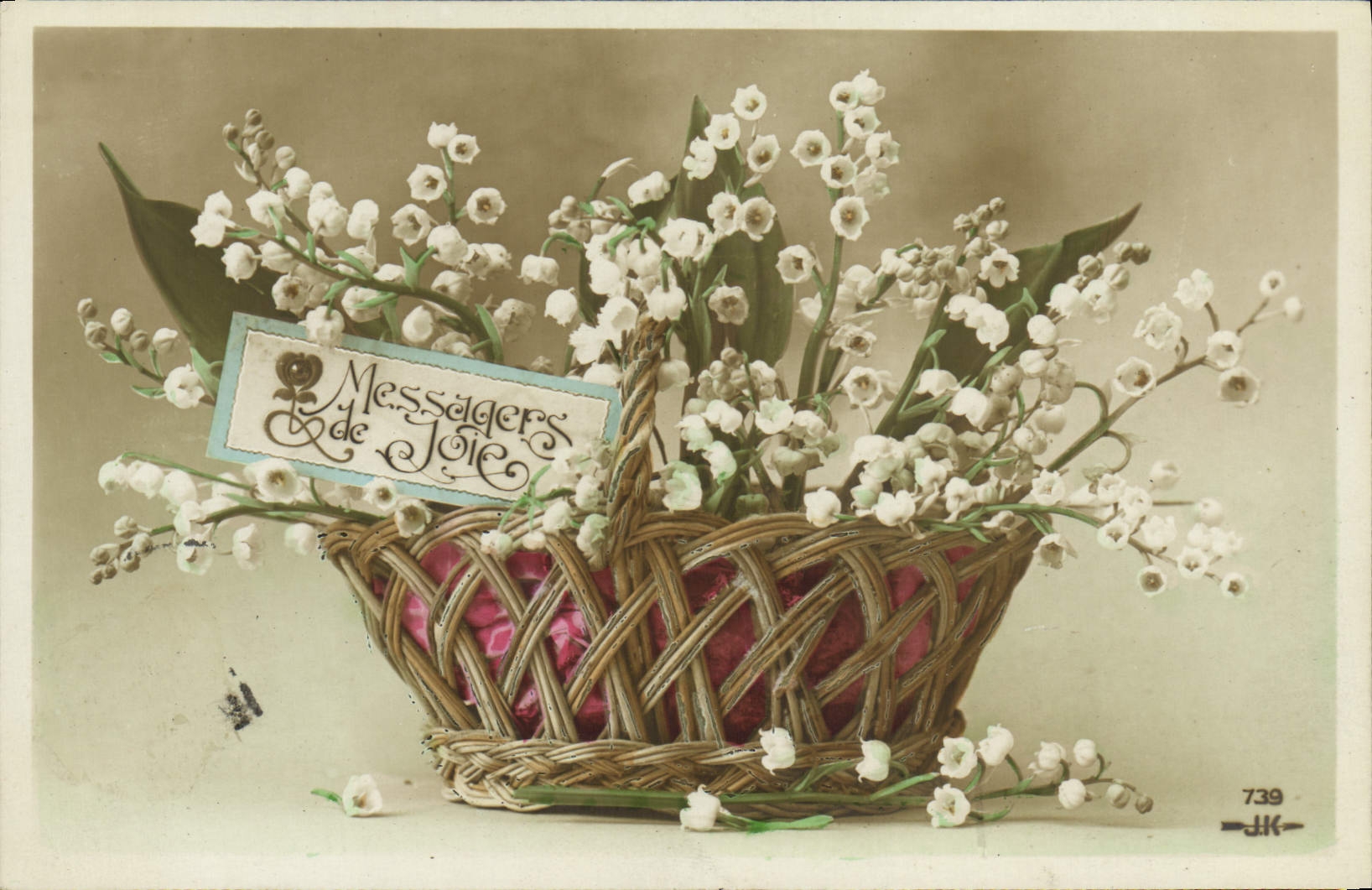 CPA Fantaisie Fleurs Muguet