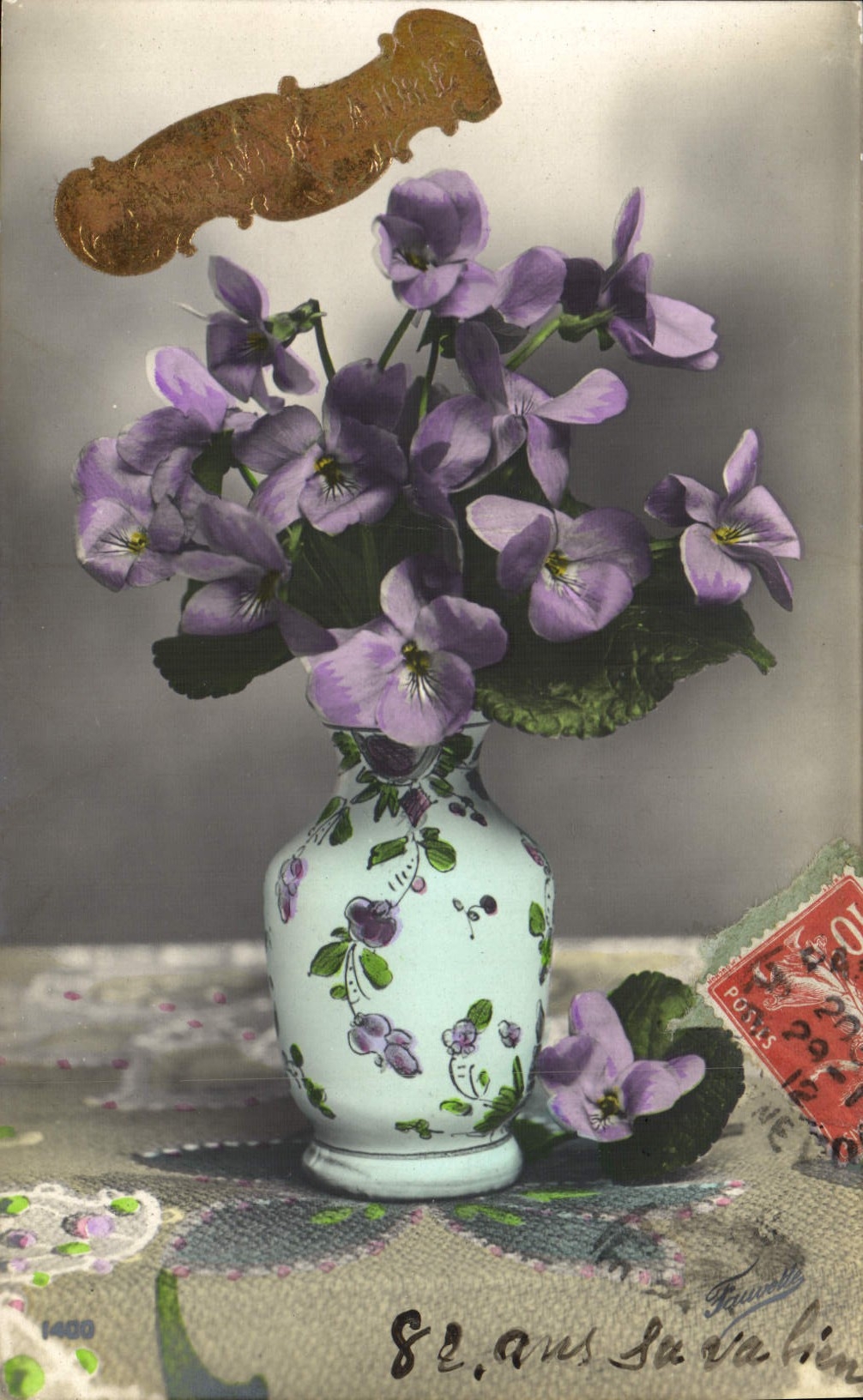 CPA Fantaisie Fleurs