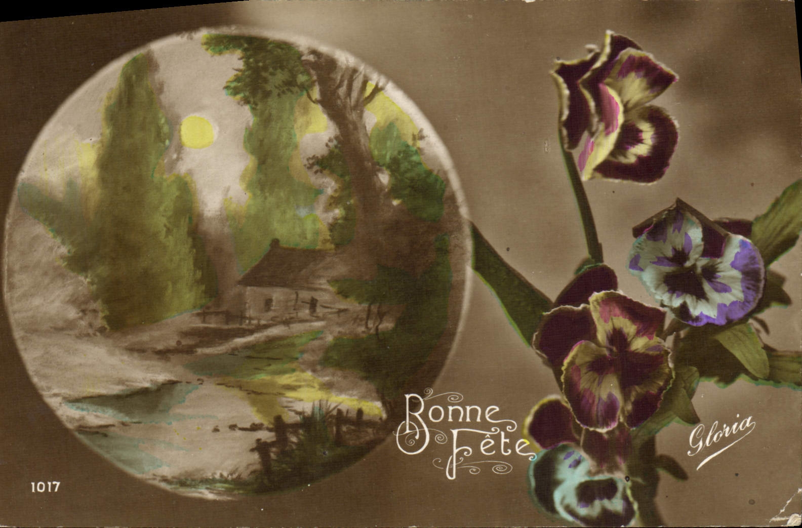 CPA Fantaisie Fleurs