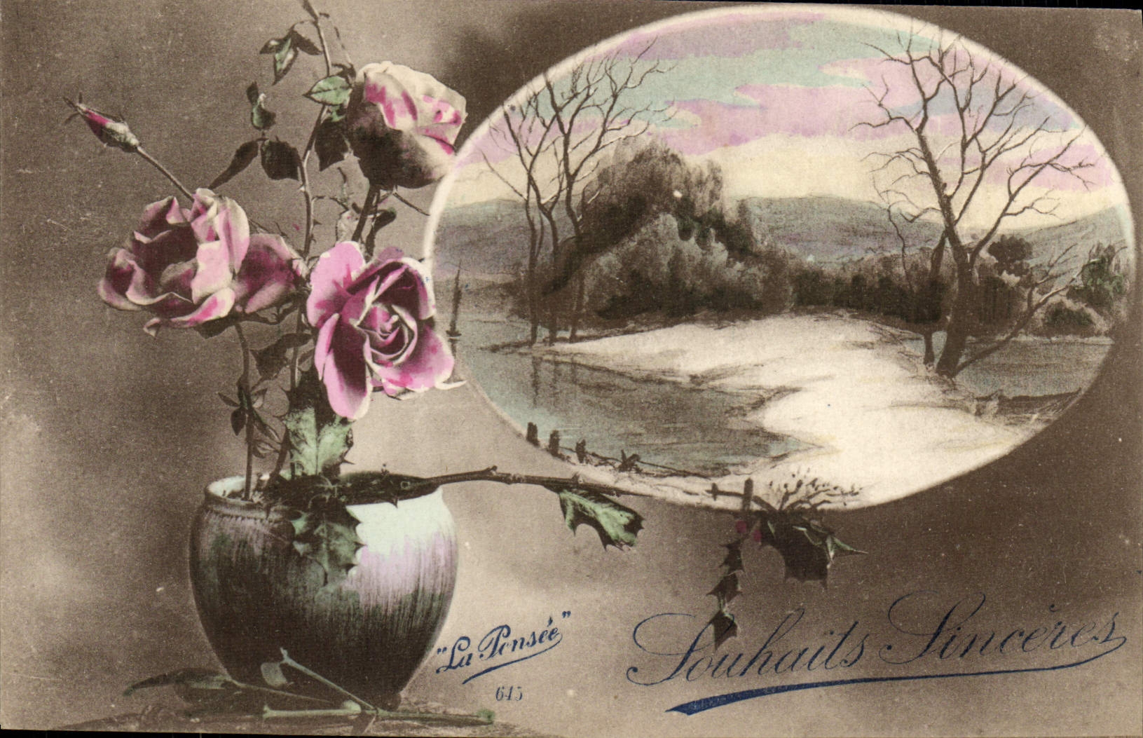 CPA Fantaisie Fleurs