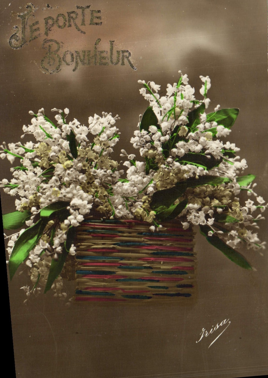 CPA Fantaisie Fleurs Muguet