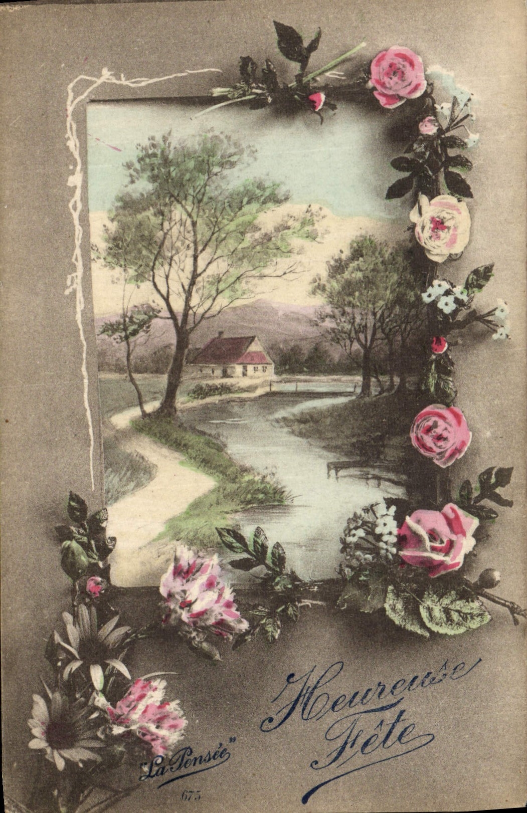 CPA Fantaisie Fleurs