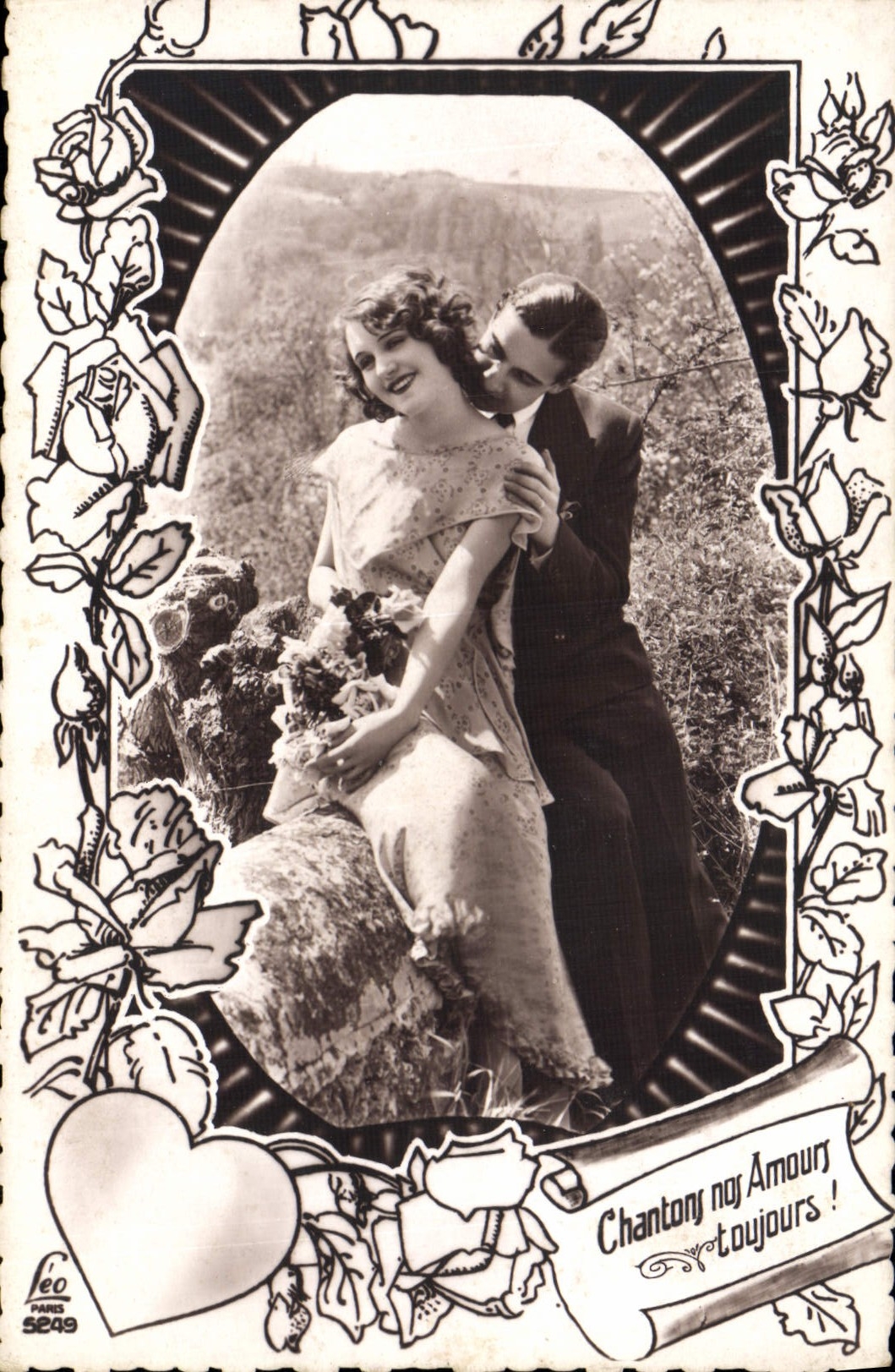 MODERN CARD Fantasy Woman Heart