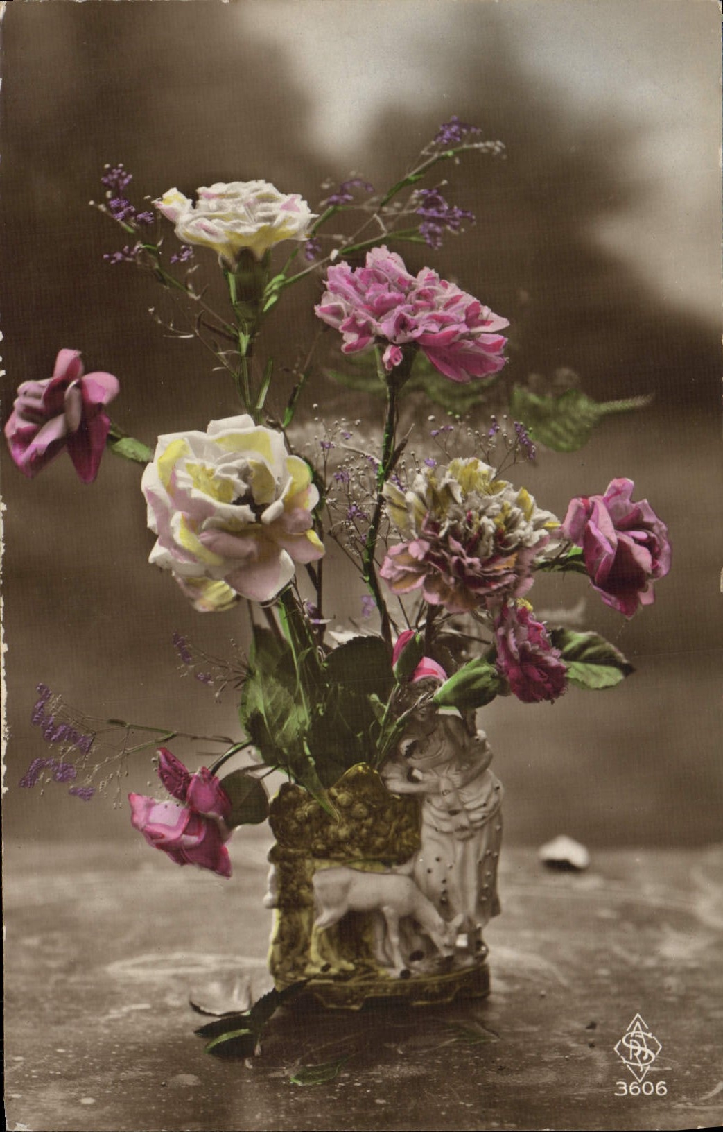 CPA Fantaisie Fleurs