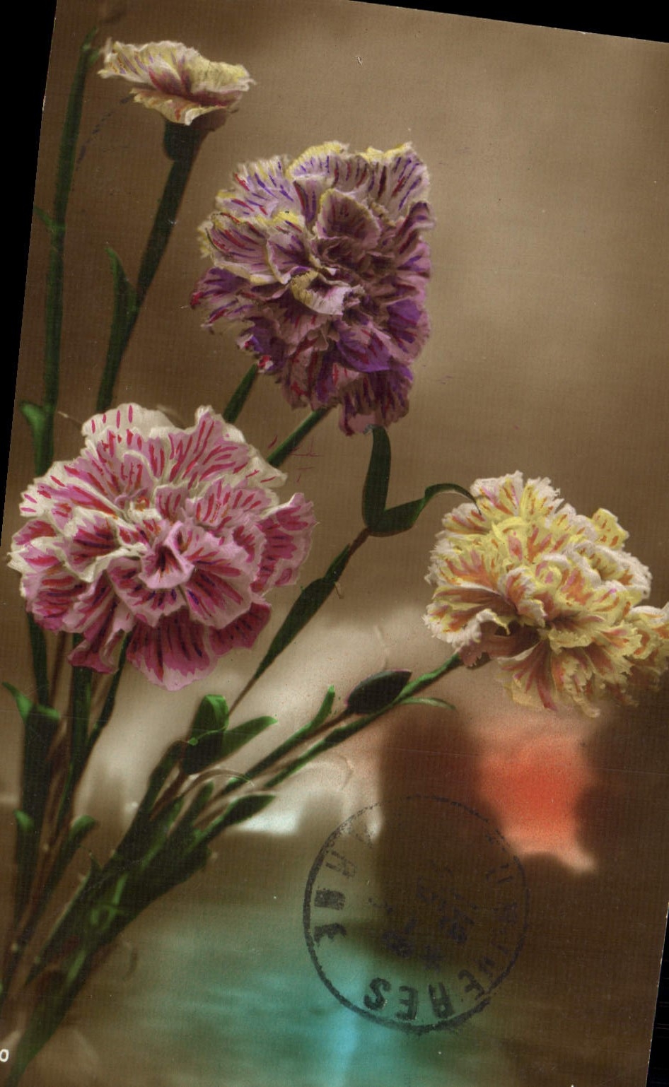 CPA Fantaisie Fleurs 