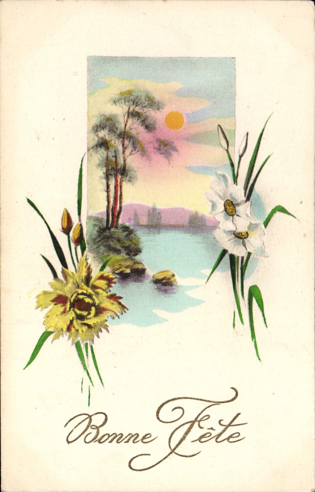 CPA Fantaisie Fleurs