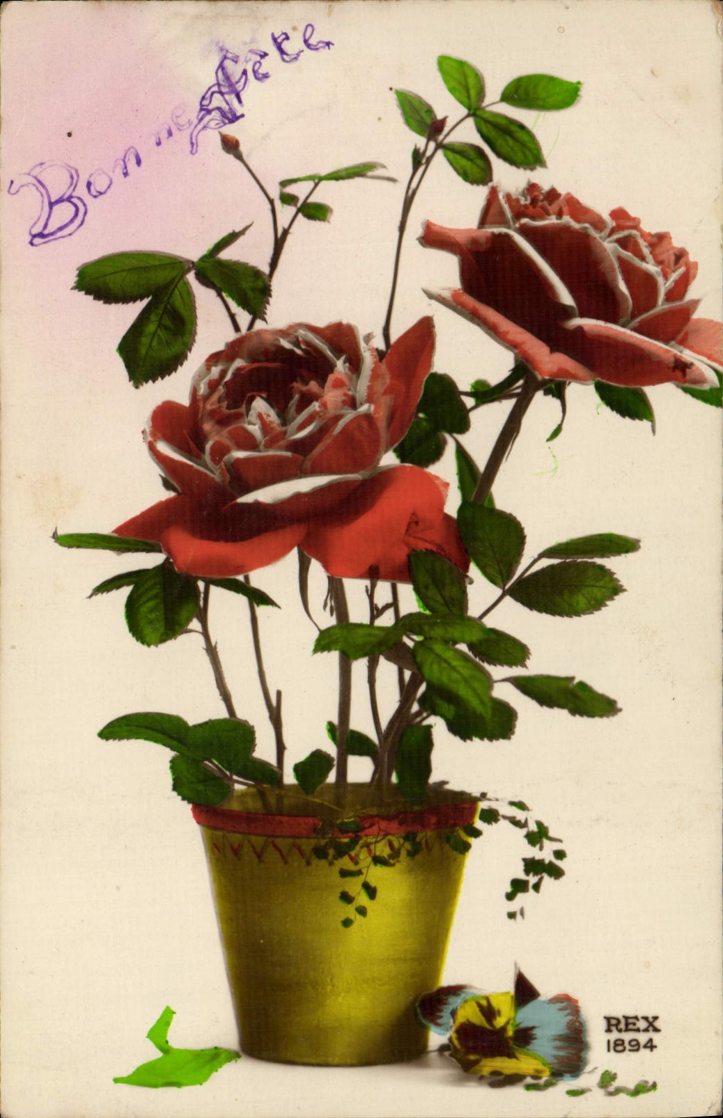 CPA Fantaisie Fleurs