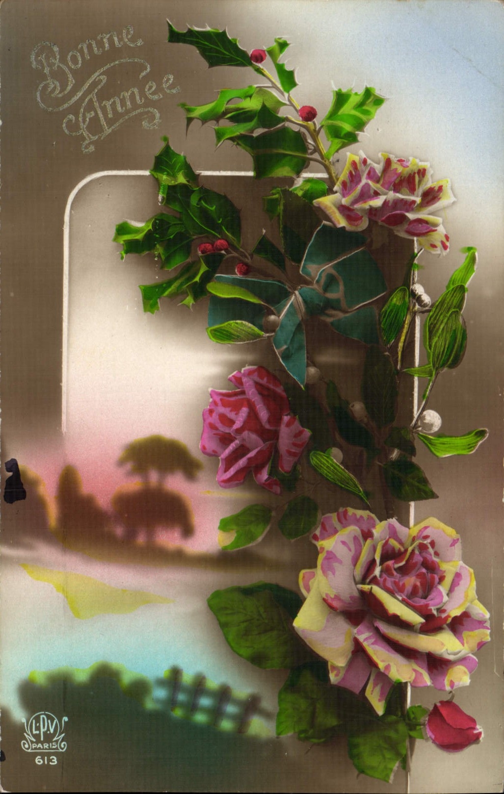 CPA Fantaisie Fleurs