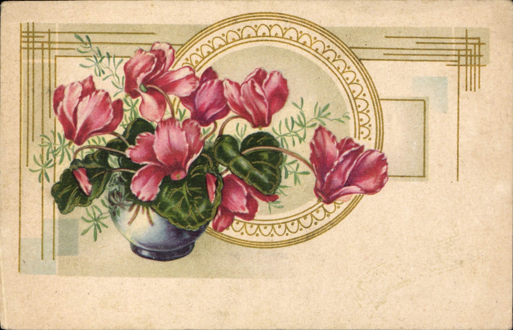 CPA Fantaisie Fleurs