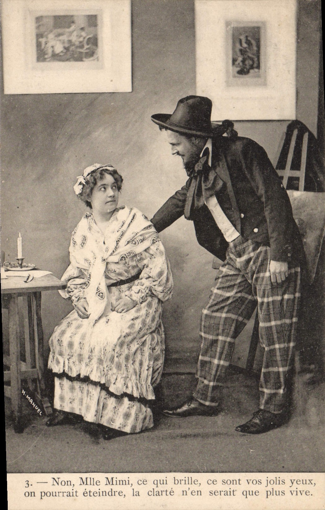 VINTAGE POSTCARD Fantasy Woman Miss Mimi