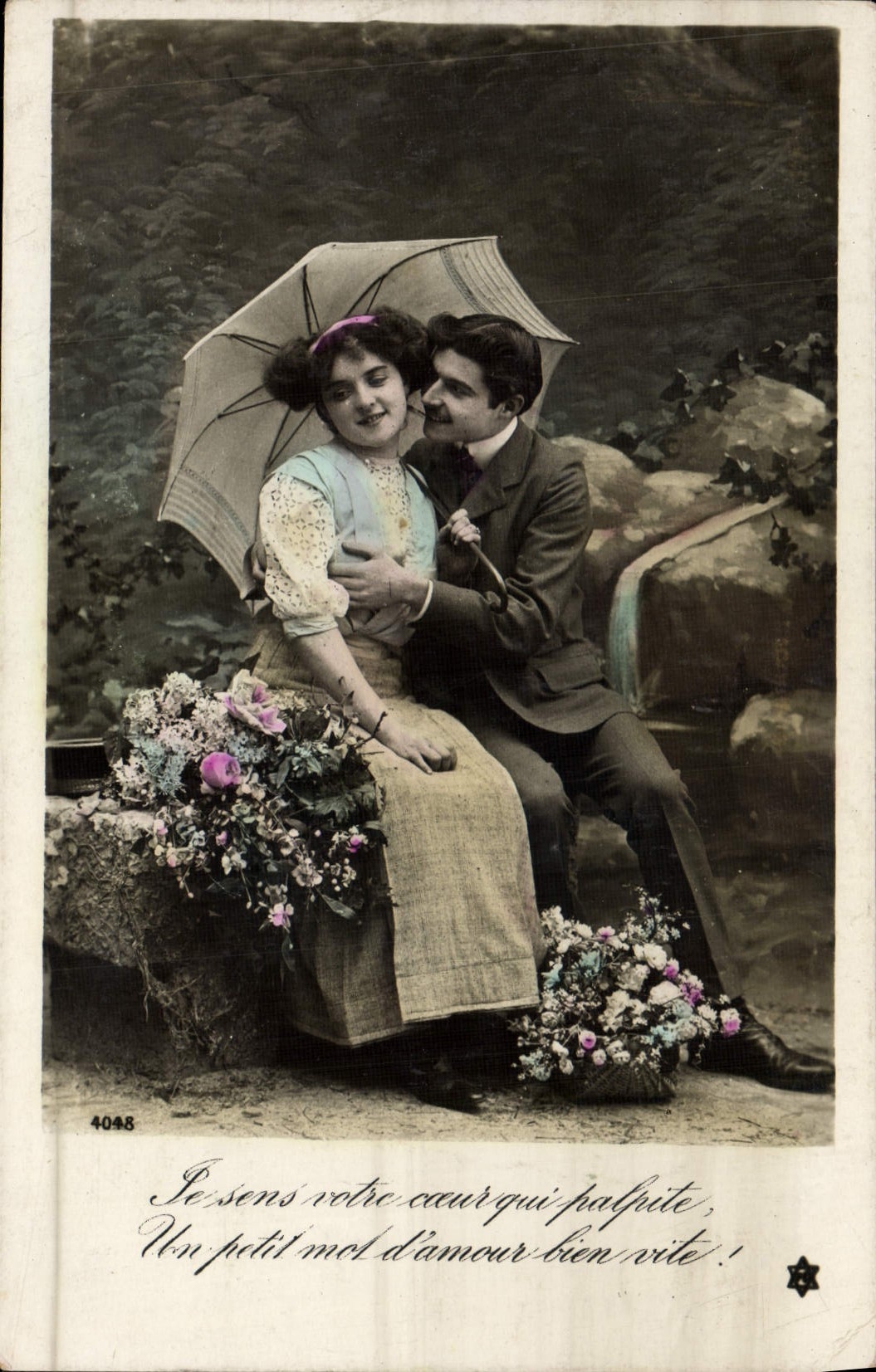 VINTAGE POSTCARD Fantasy Woman