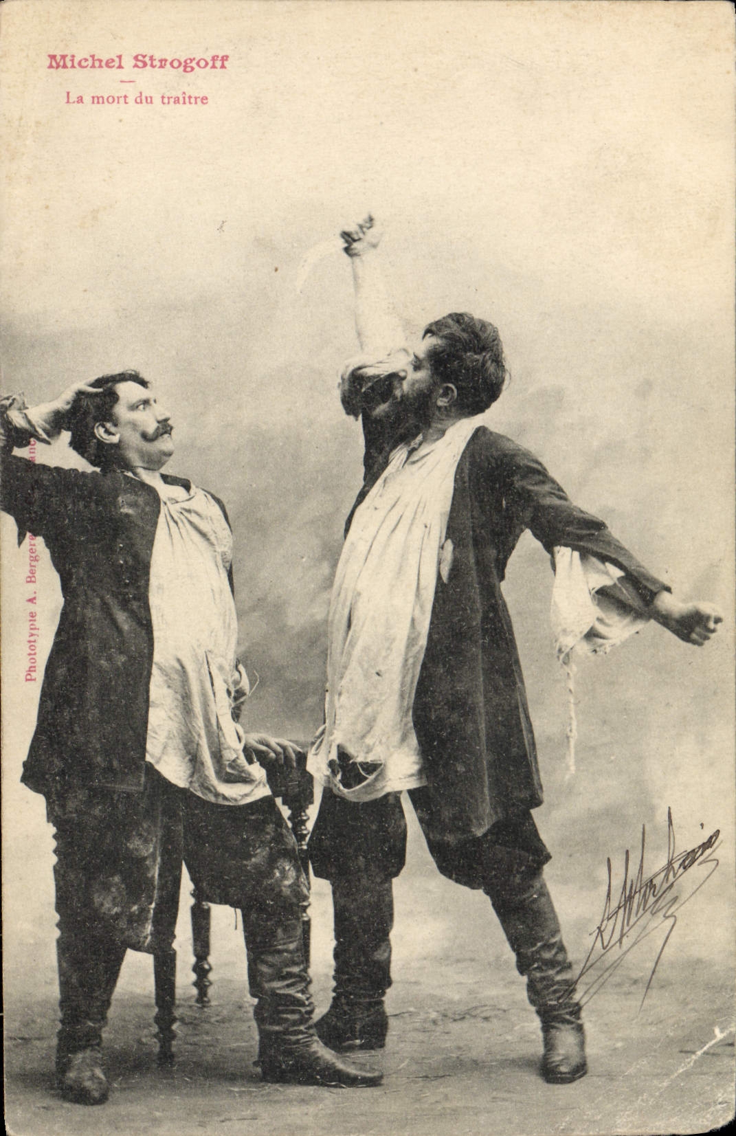 CPA Fantaisie Femme Michel Strogoff La mort du traitre Jules Verne