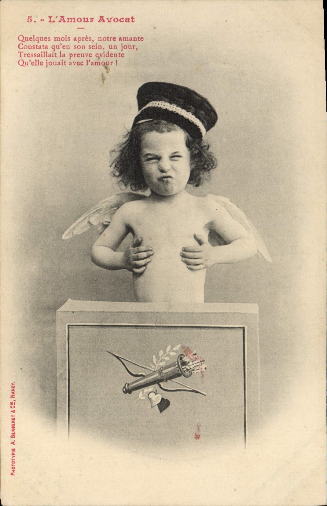 VINTAGE POSTCARD Fantasy Angel the love lawyer