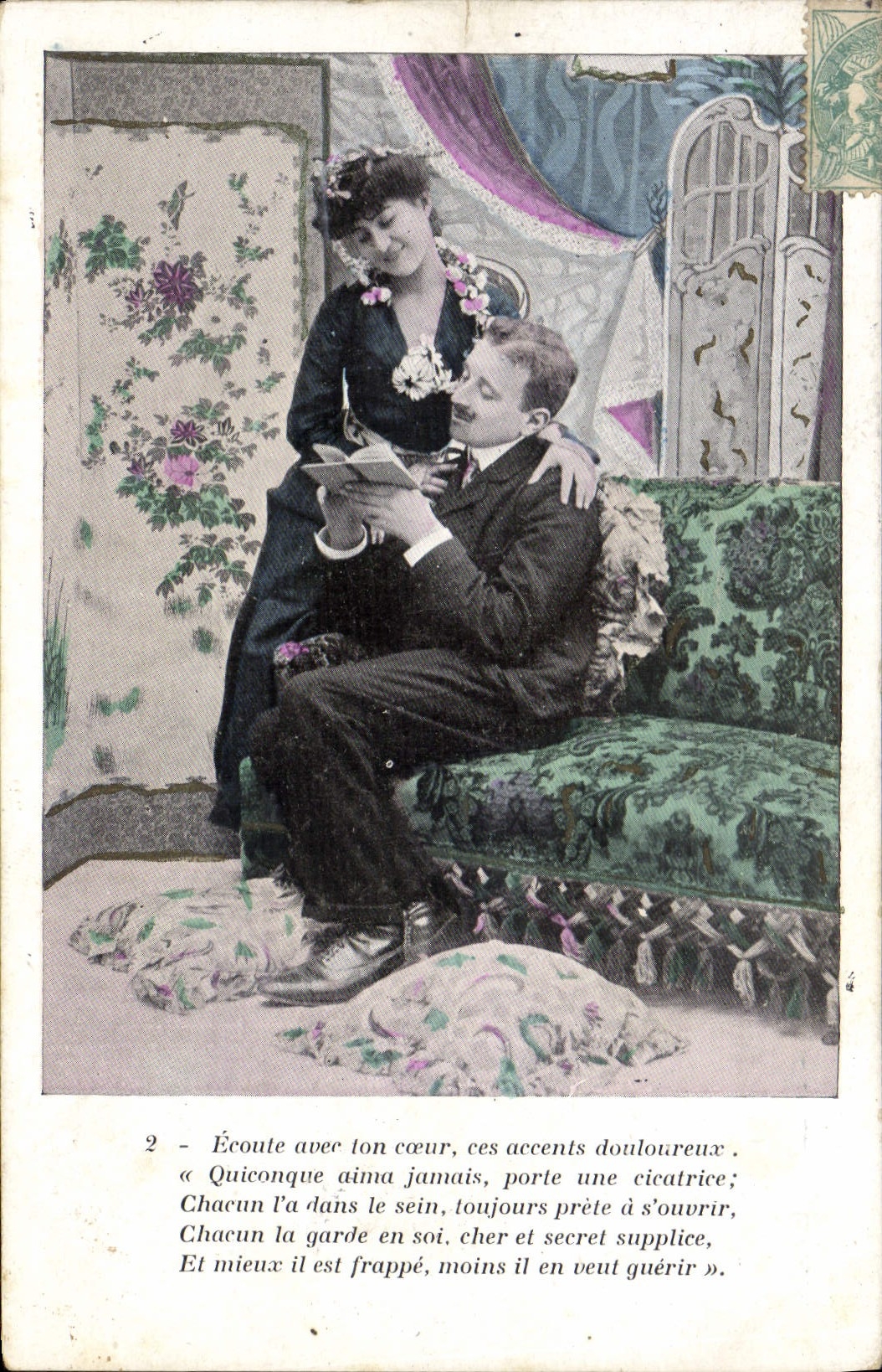 VINTAGE POSTCARD Fantasy Woman