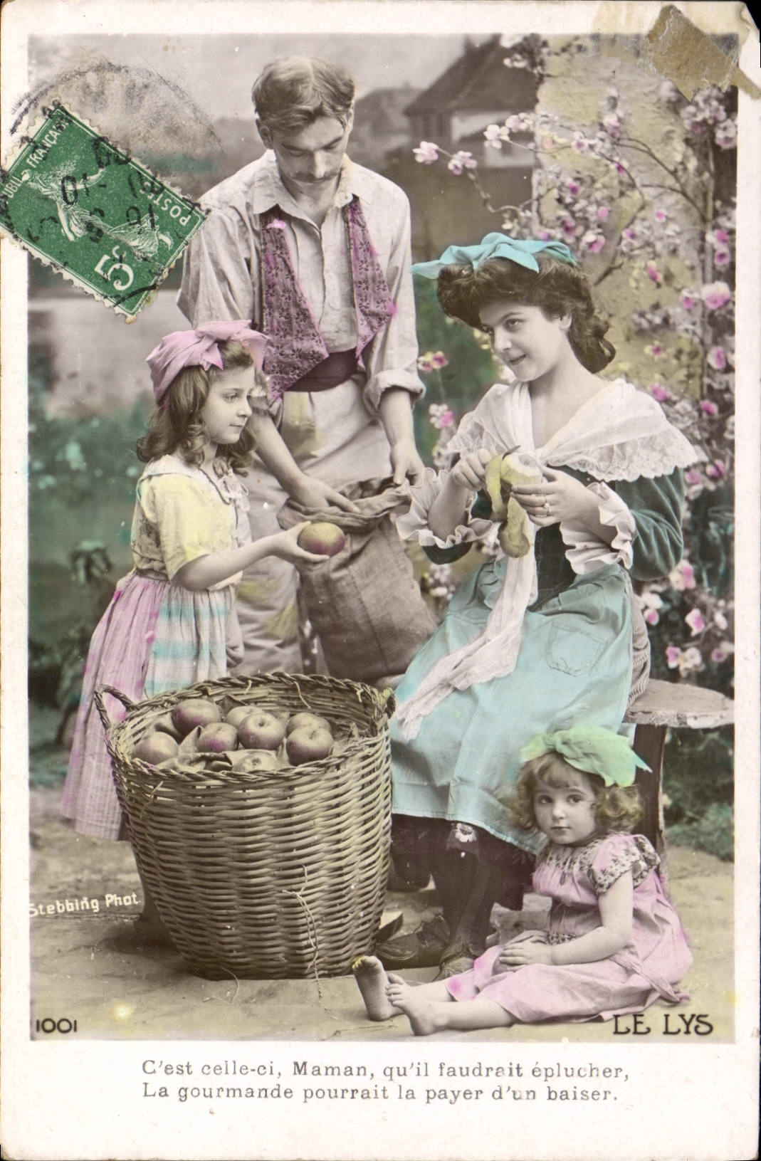 VINTAGE POSTCARD Fantasy Woman Children