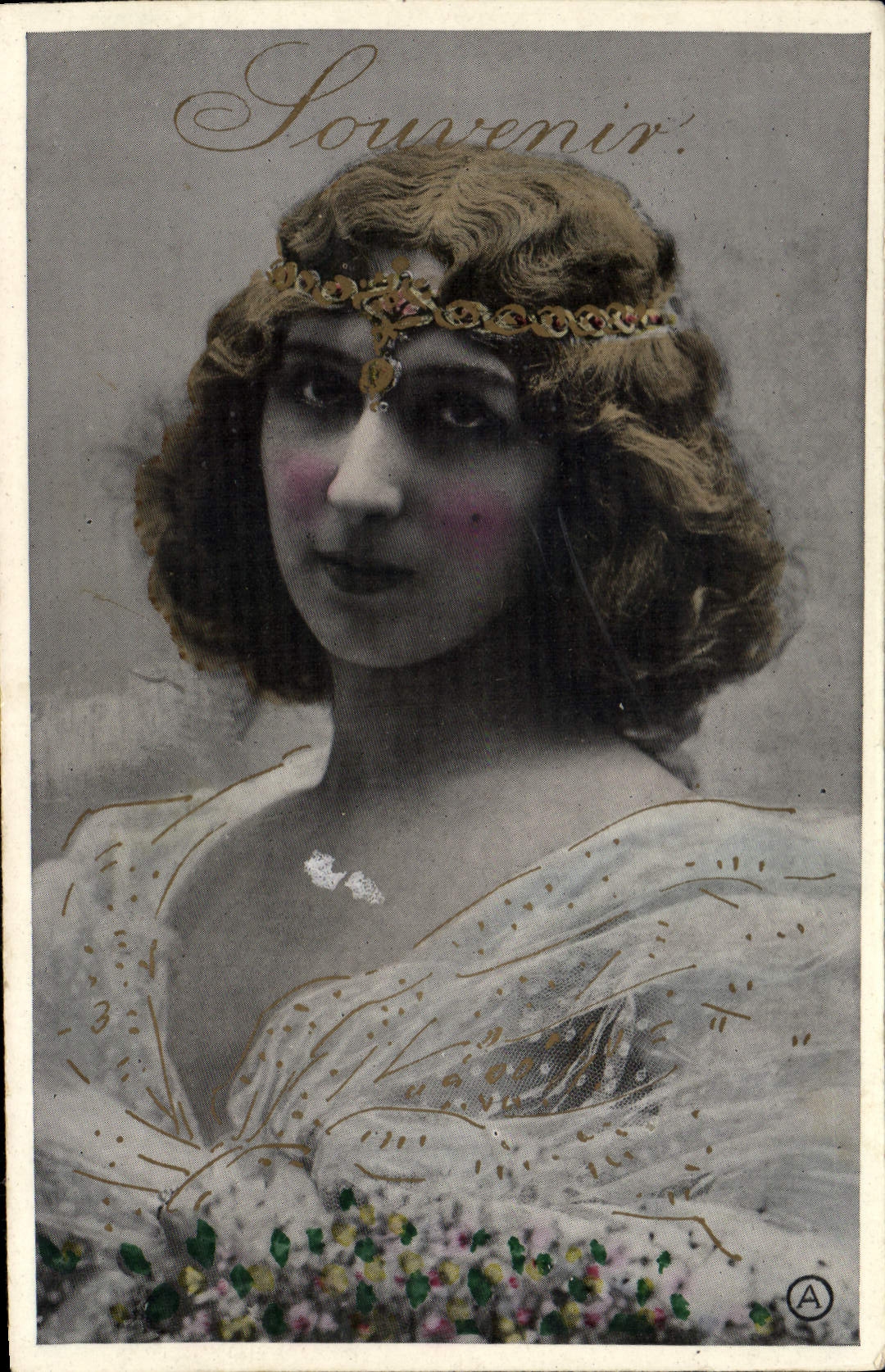 VINTAGE POSTCARD Fantasy Woman