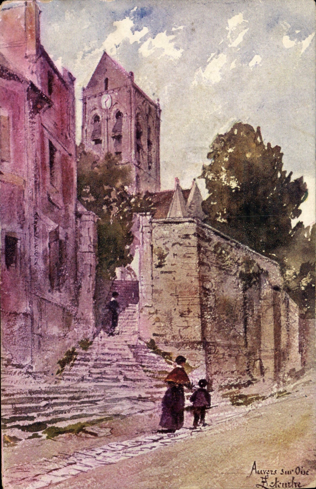 VINTAGE POSTCARD Auvers on Oise