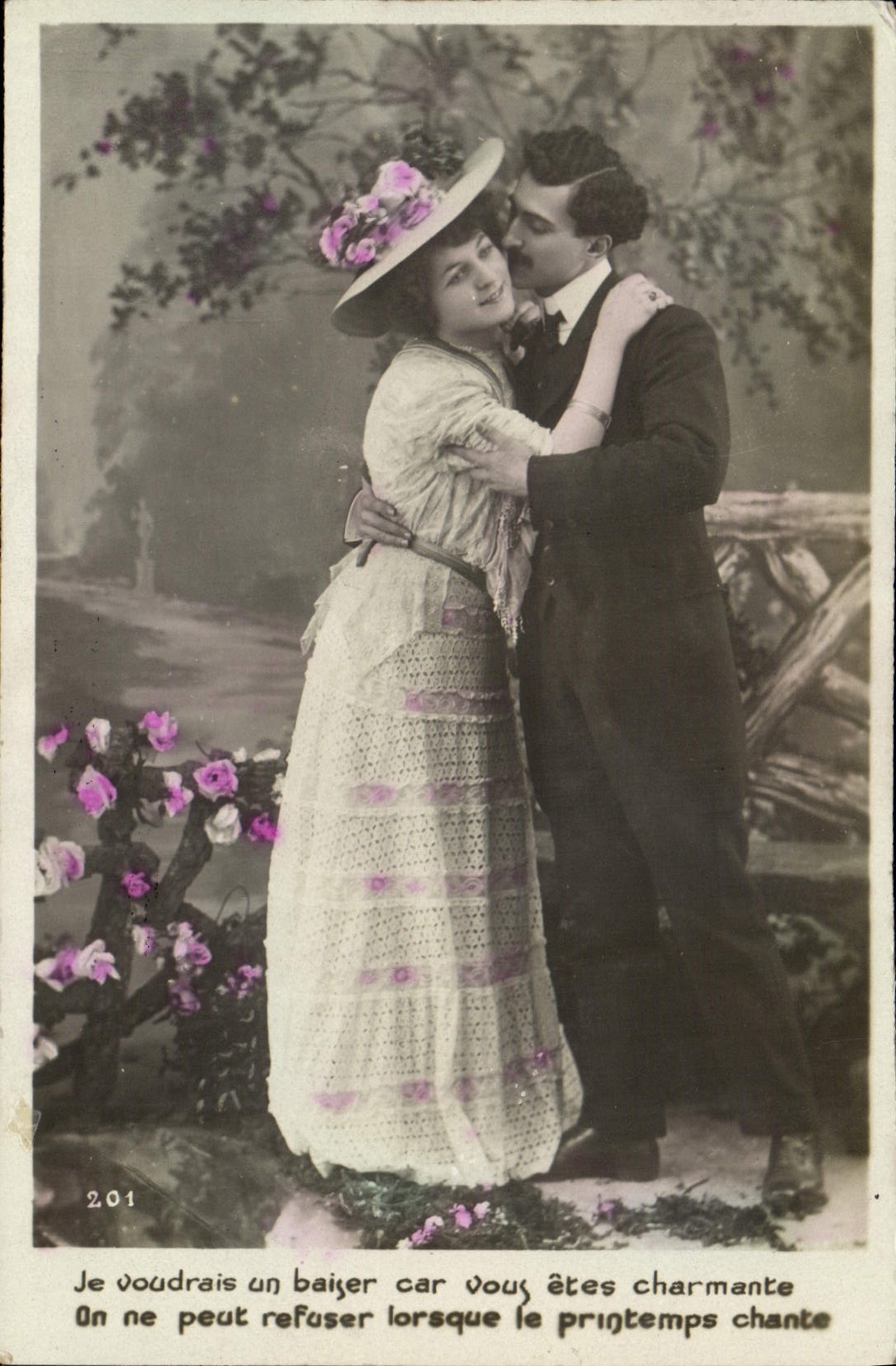 VINTAGE POSTCARD Fantasy Woman