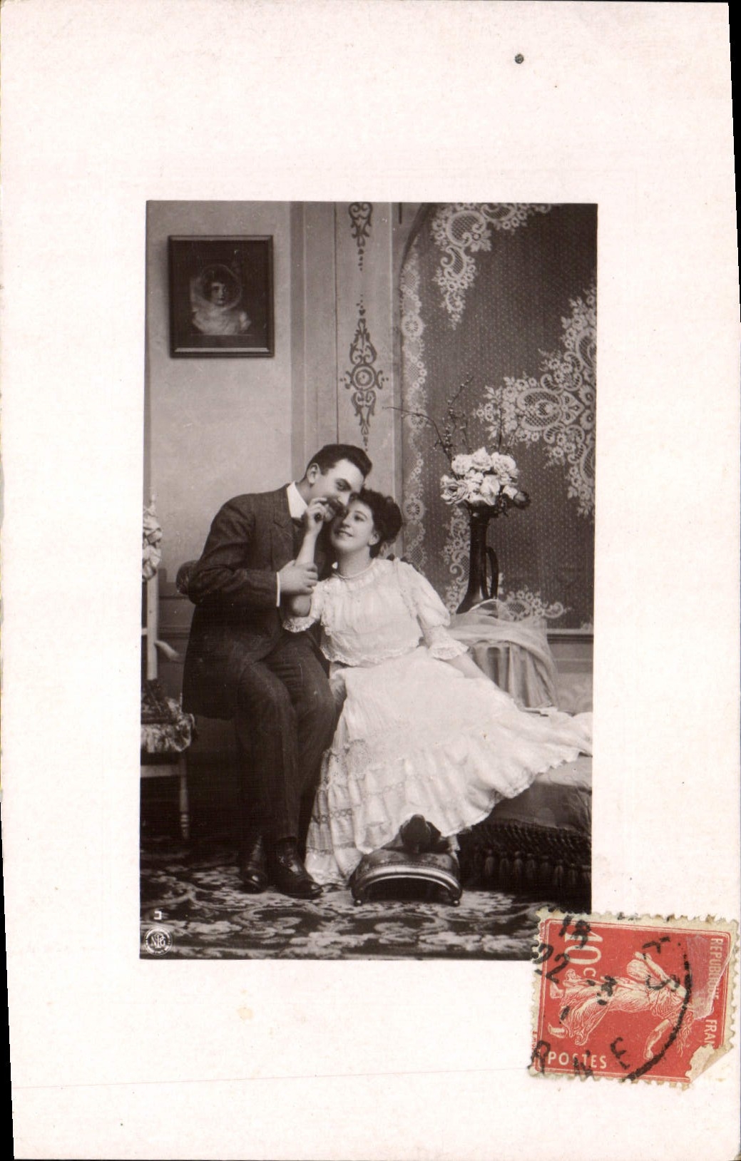 VINTAGE POSTCARD Fantasy Woman