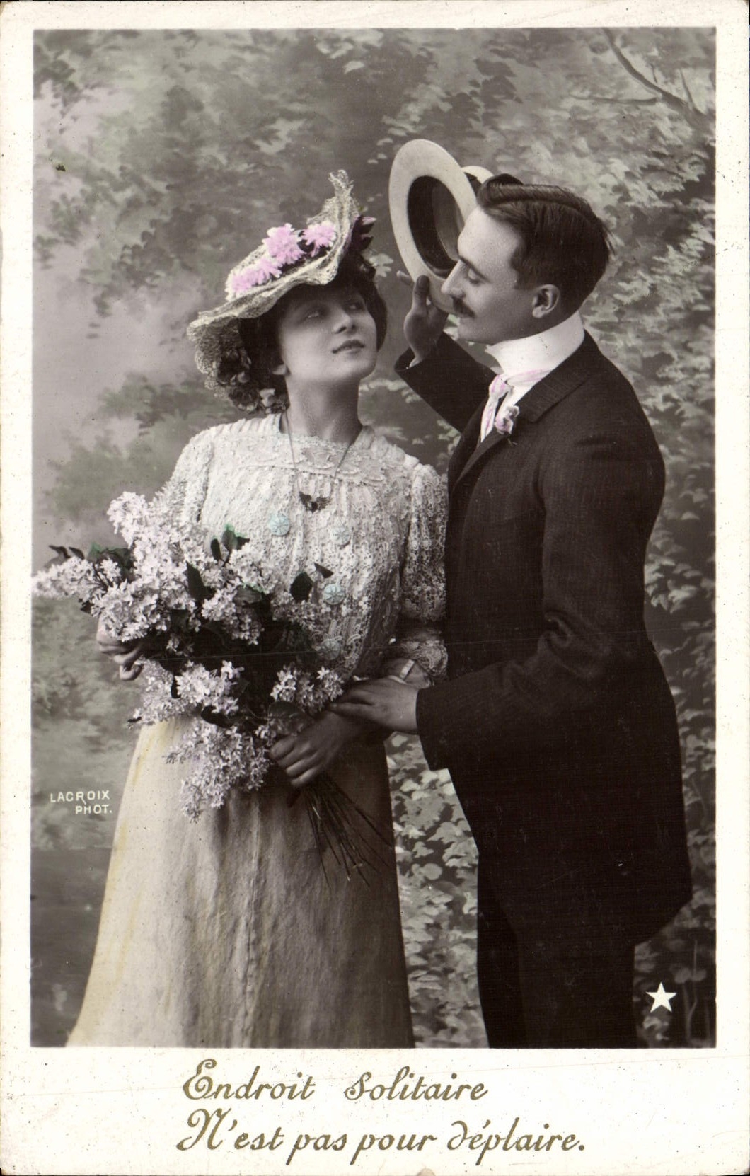 VINTAGE POSTCARD Fantasy Woman