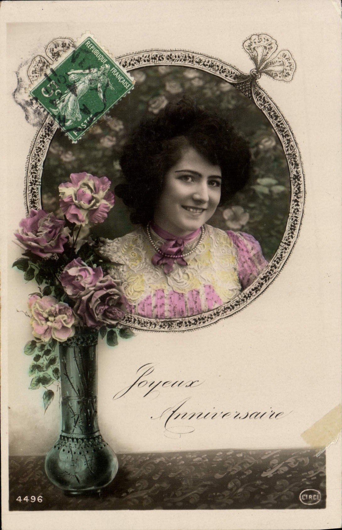 VINTAGE POSTCARD Fantasy Woman