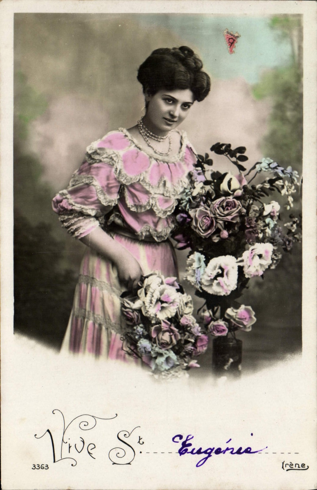 VINTAGE POSTCARD Fantasy Woman