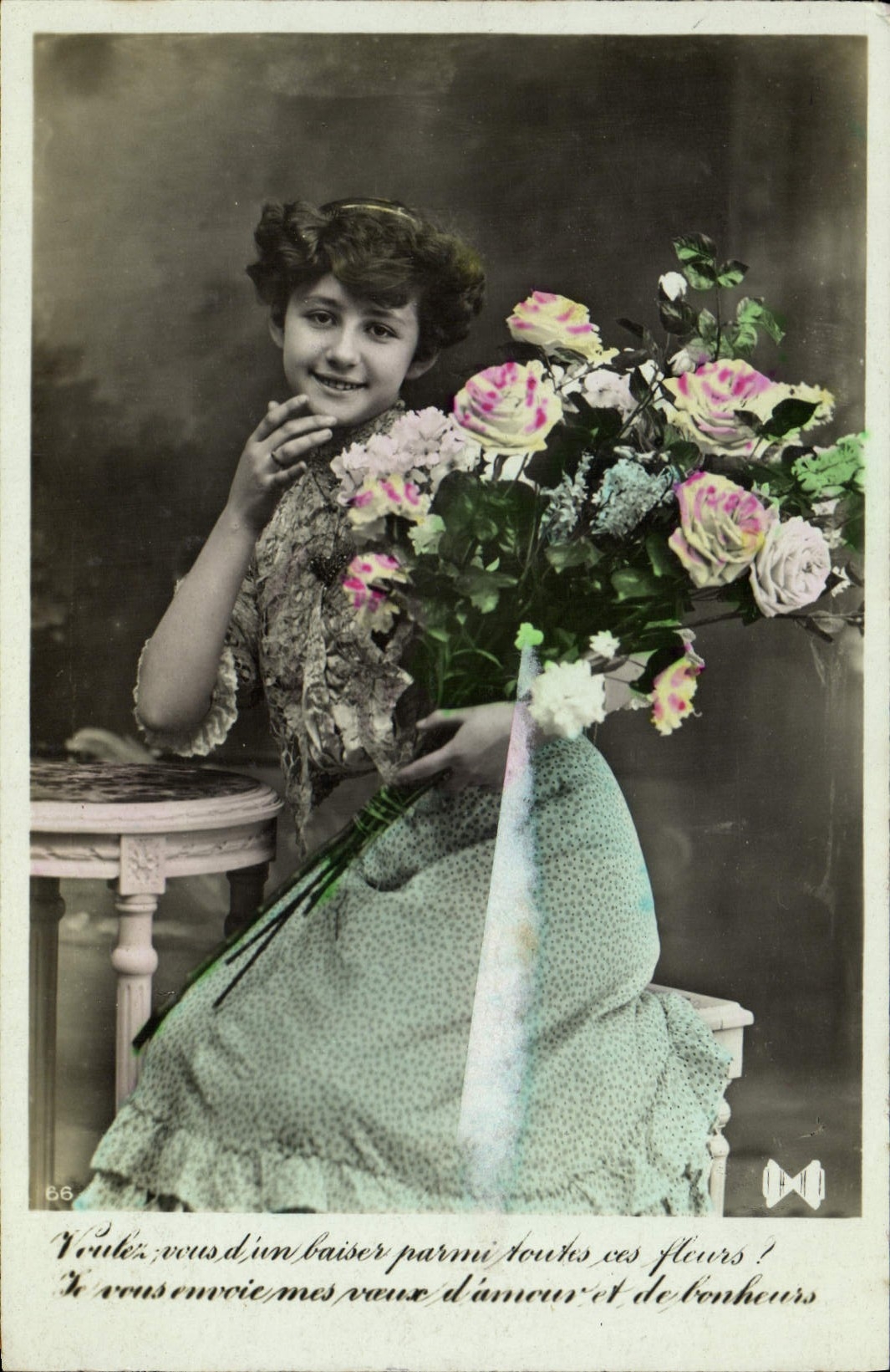 VINTAGE POSTCARD Fantasy Woman