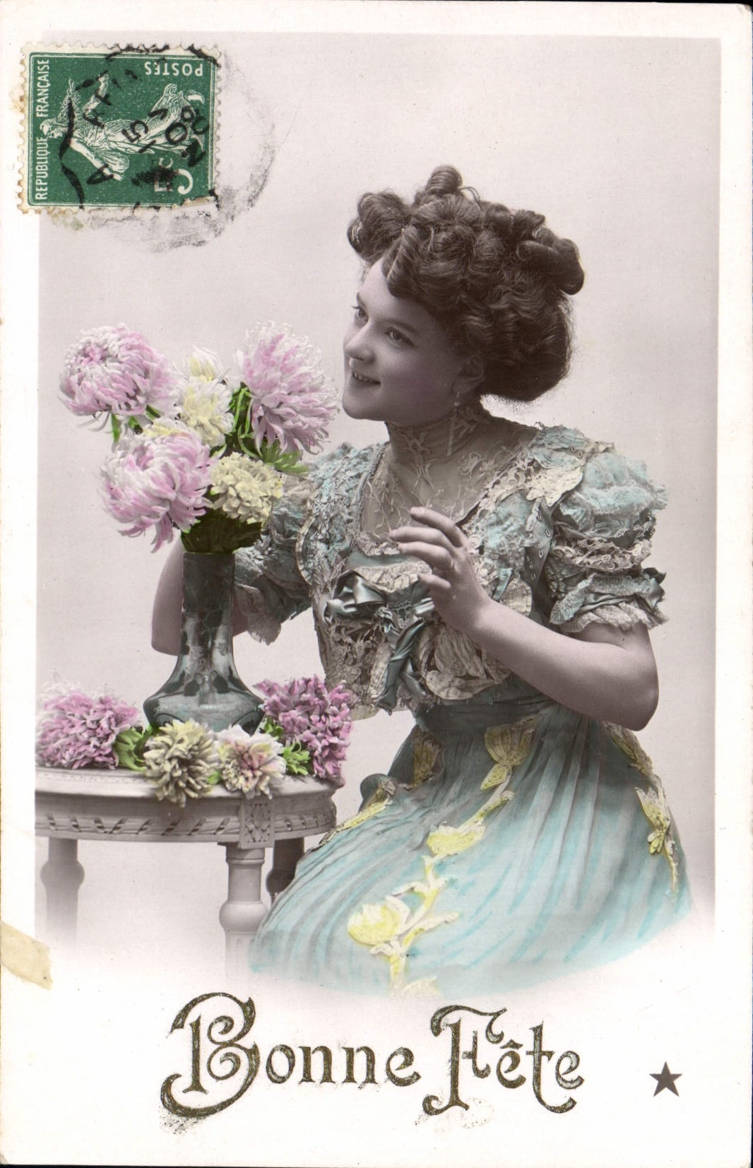 VINTAGE POSTCARD Fantasy Woman