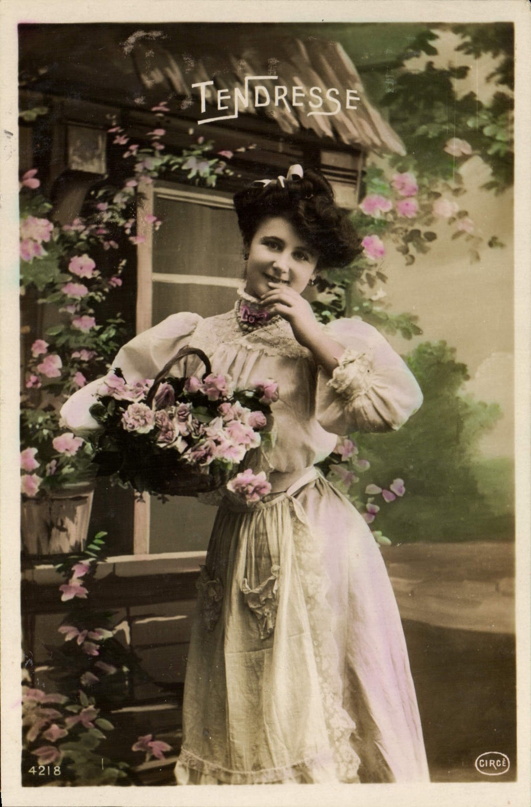 VINTAGE POSTCARD Fantasy Woman