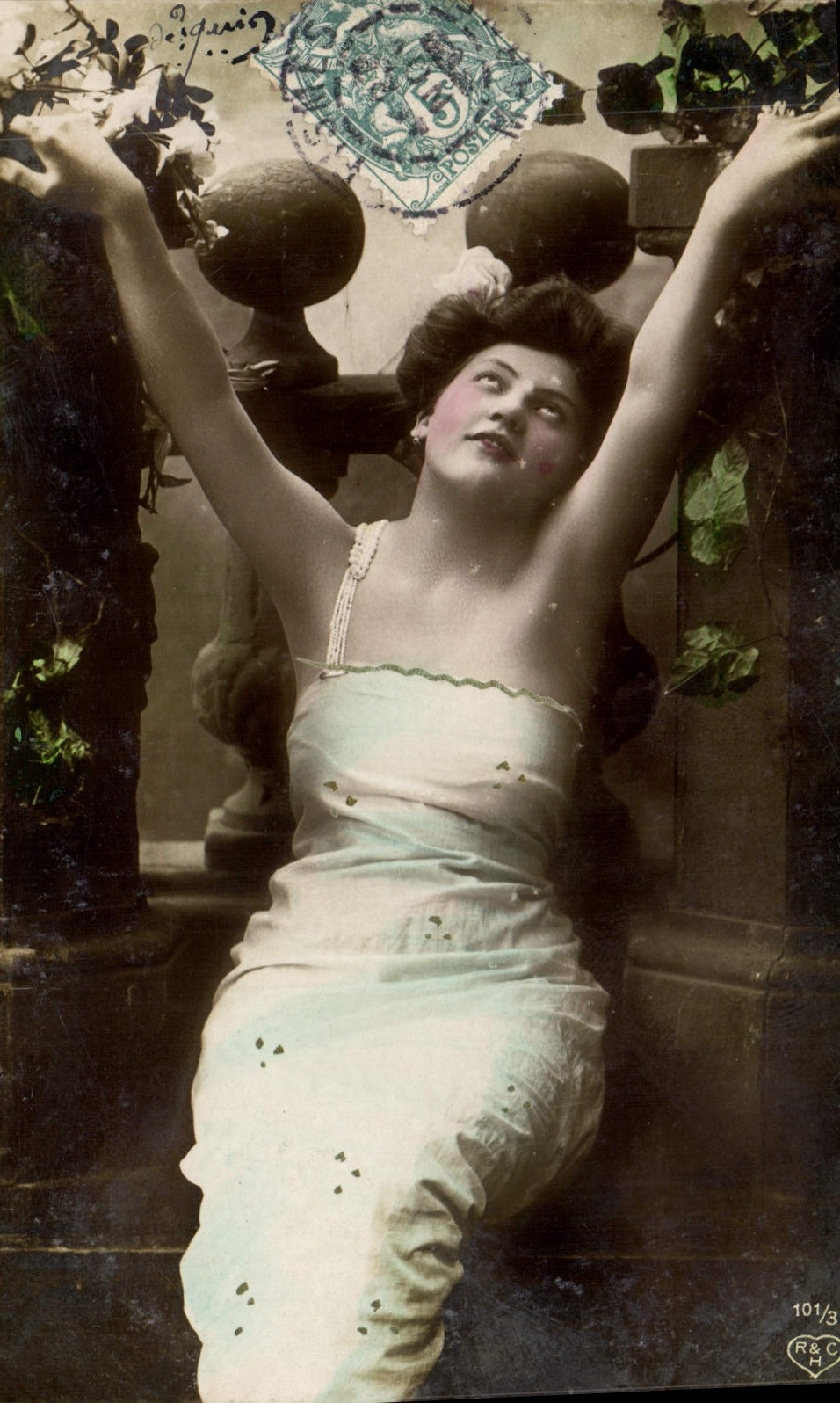 VINTAGE POSTCARD Fantasy Woman