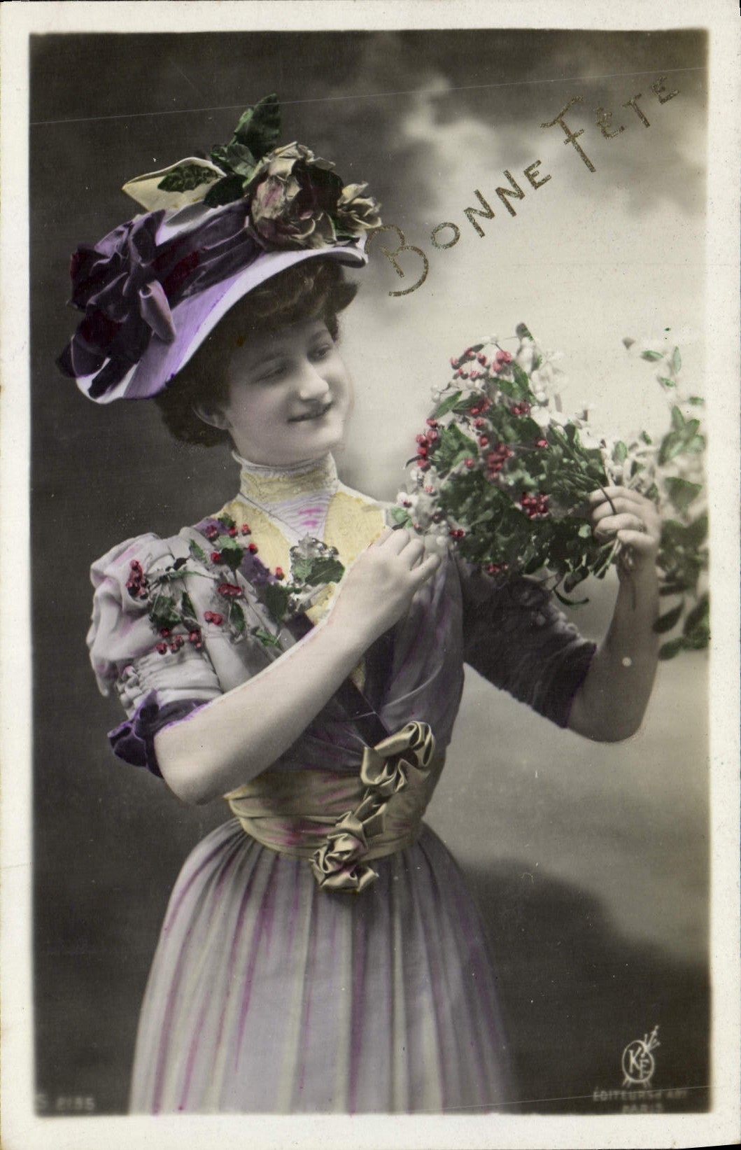 VINTAGE POSTCARD Fantasy Woman