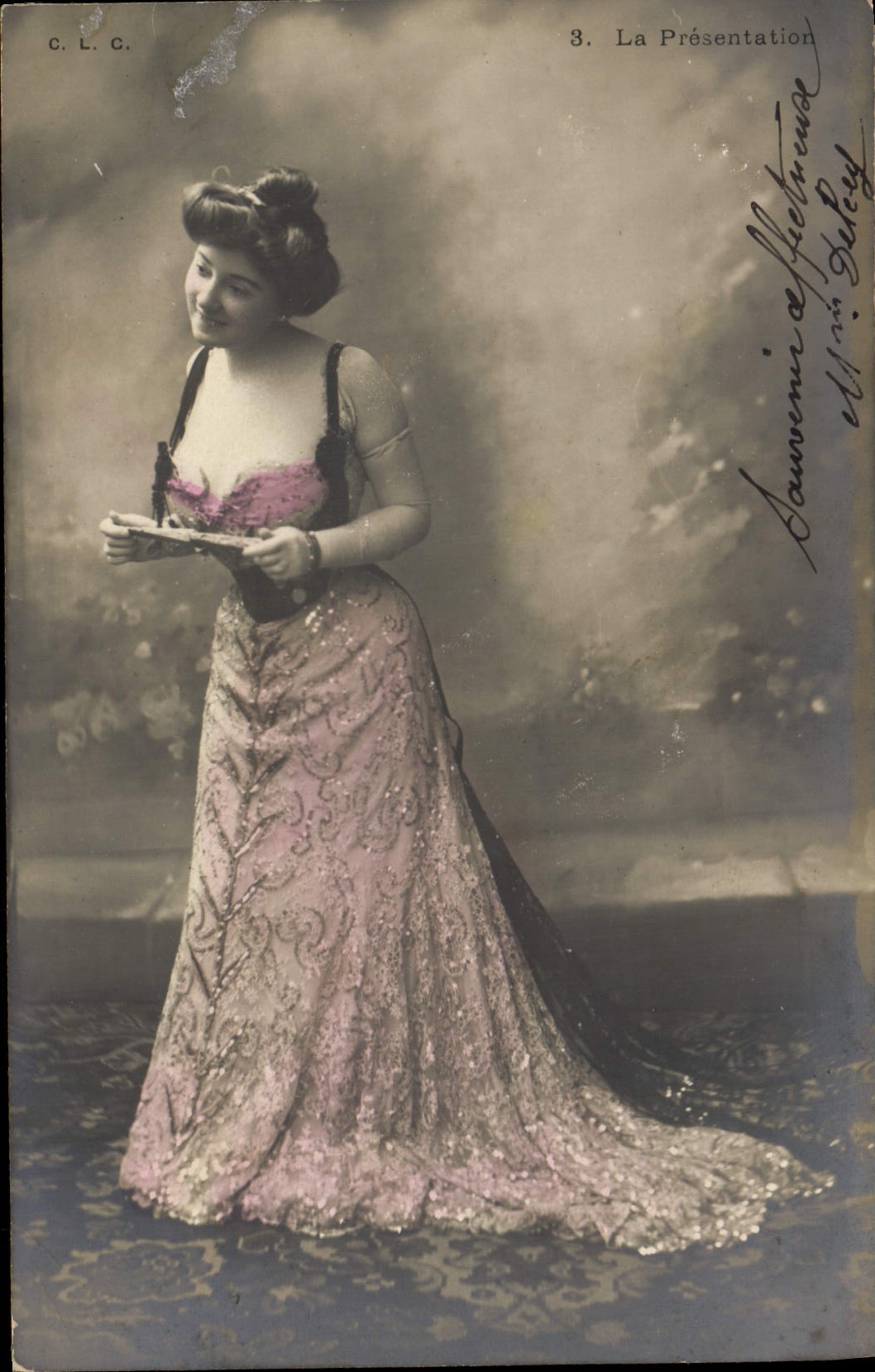 VINTAGE POSTCARD Fantasy Woman